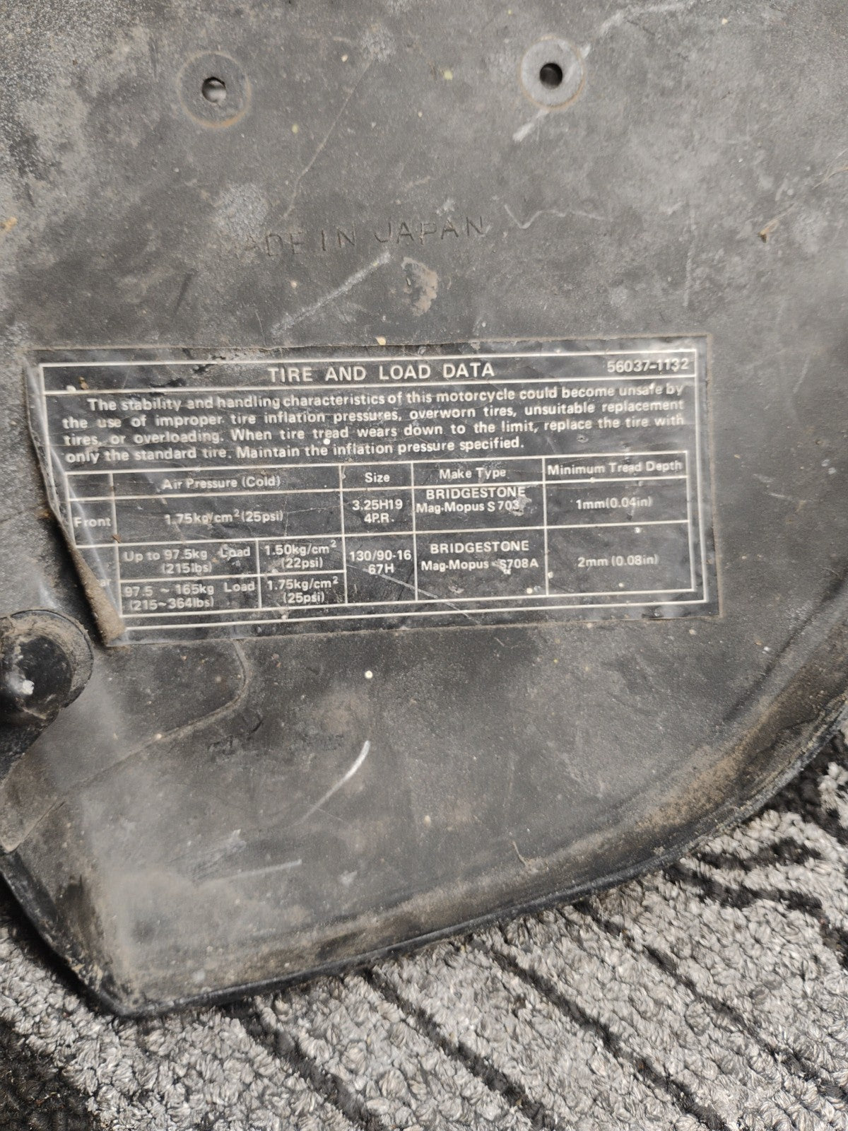 1981 Kawasaki KZ650 CSR 650 Left Side Cover OEM Black