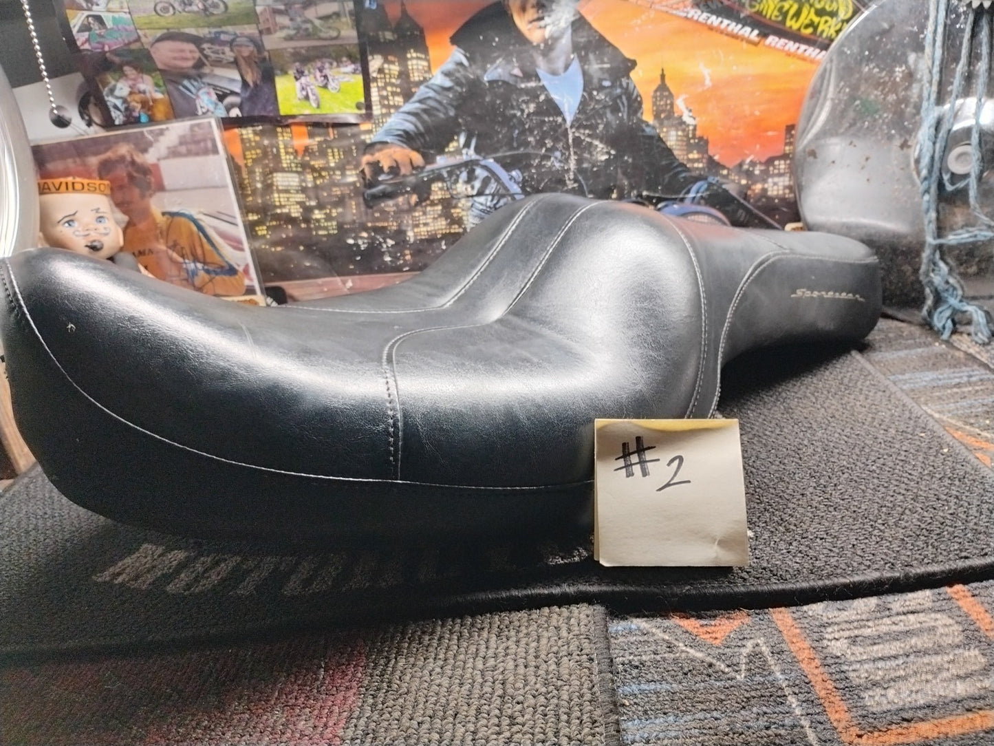 HARLEY DAVIDSON SPORTSTER SEAT DRIVER PASSENGER PILLION CUSTOM 1200 883 ROADSTER