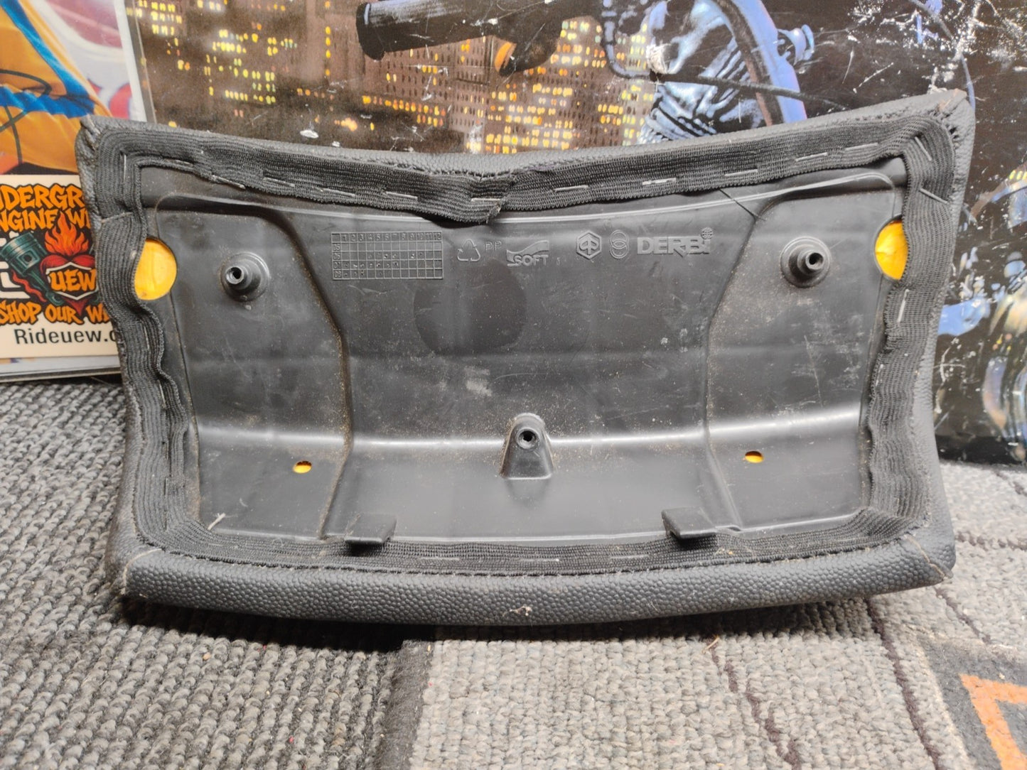 2007 06-08 Piaggio MP3 Scooter 250CC Upper Seat Wedge Back Rest Rear Passenger