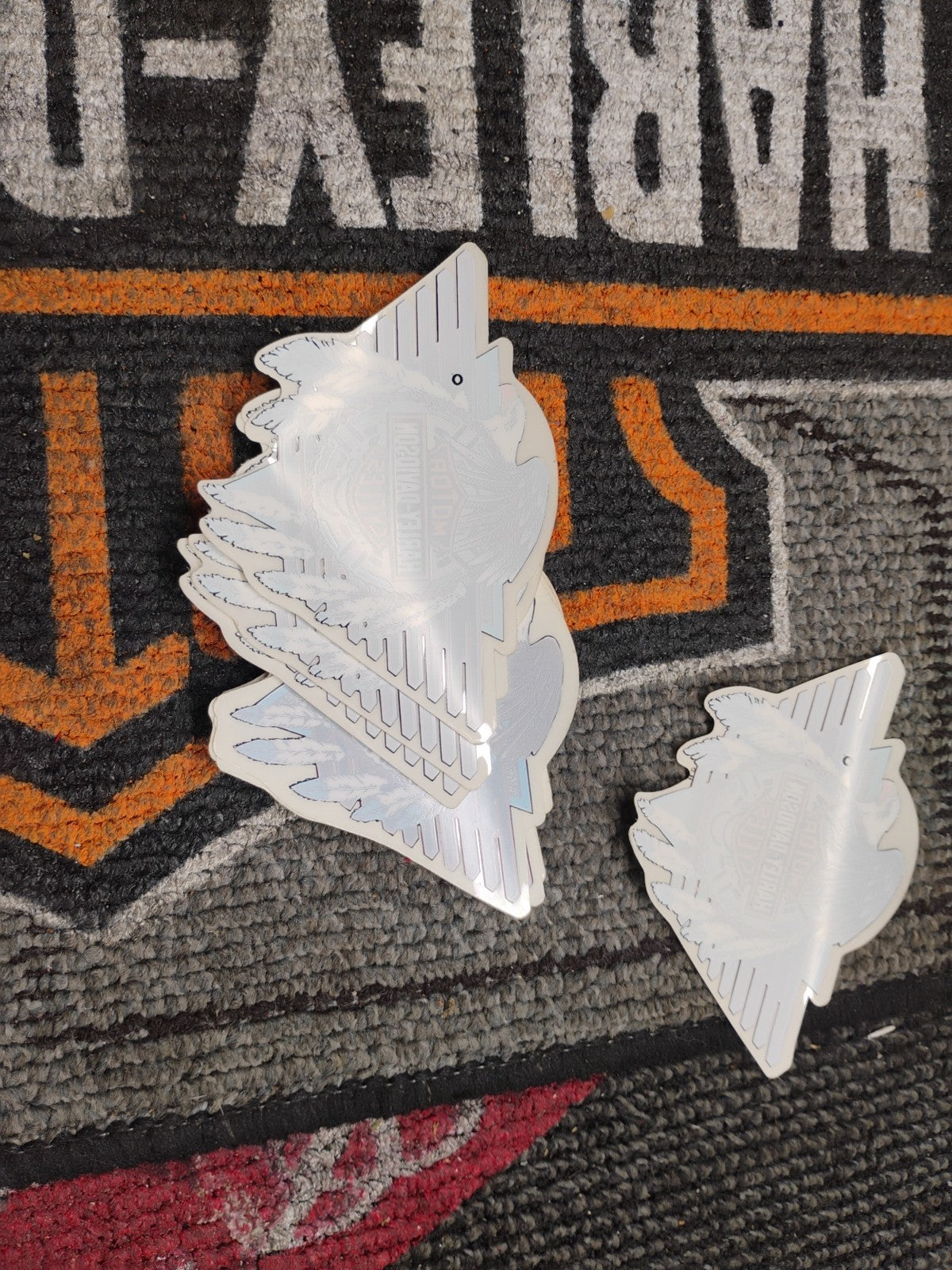 VINTAGE HARLEY DAVIDSON MOTORCYCLE DREAMCATCHER FEATHERS EAGLE Decal Sticker