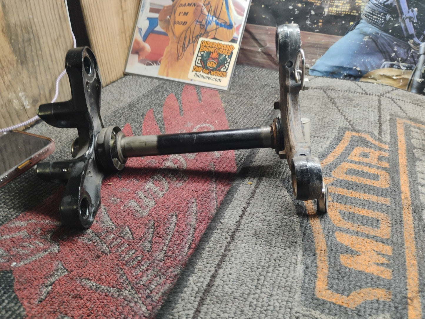 1974 Honda CB125S Triple tree steering stem clamp yoke