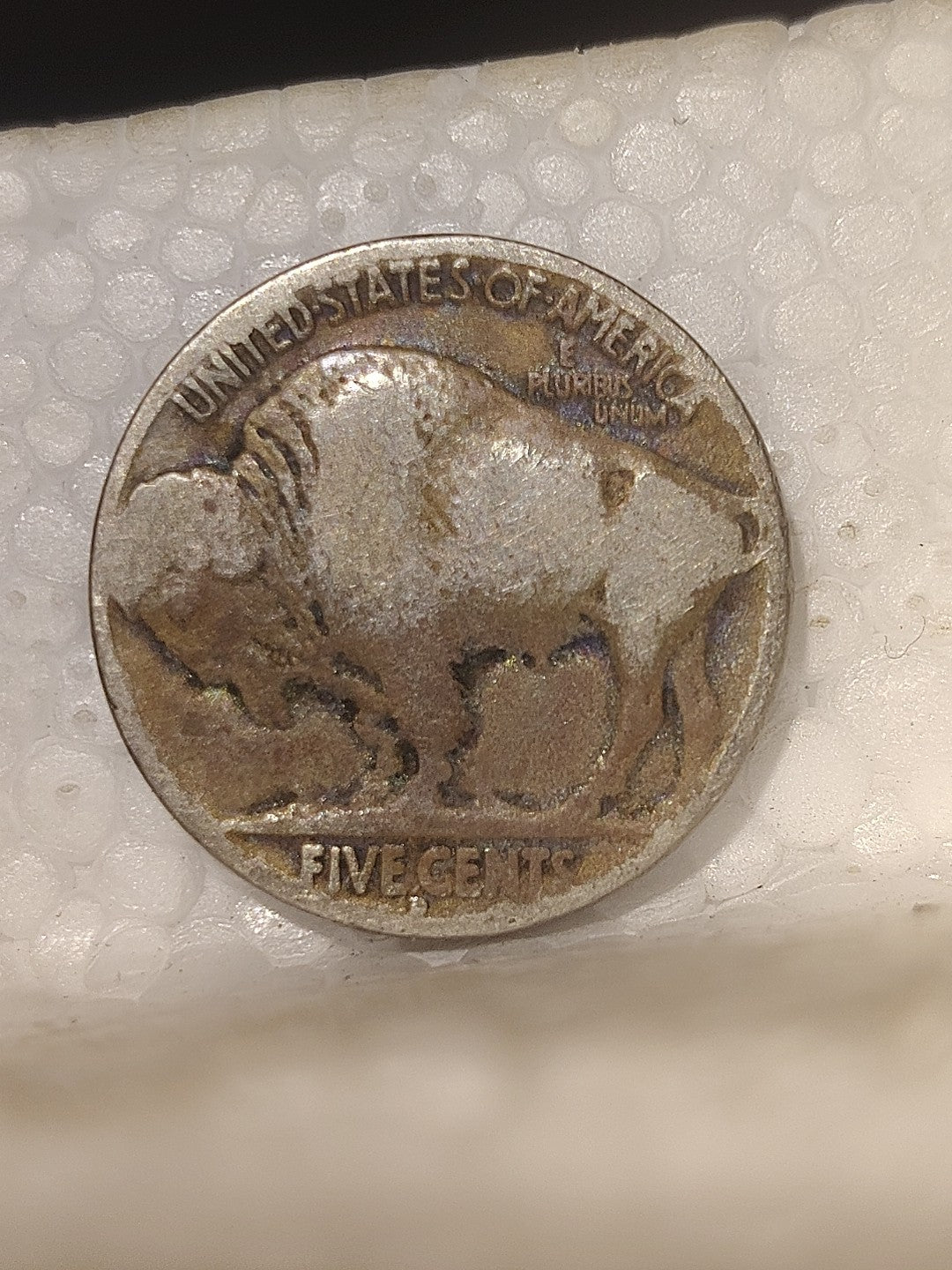 1934 D Buffalo Nickel Dripping Luster++ Gorgeous Rainbow Toning!