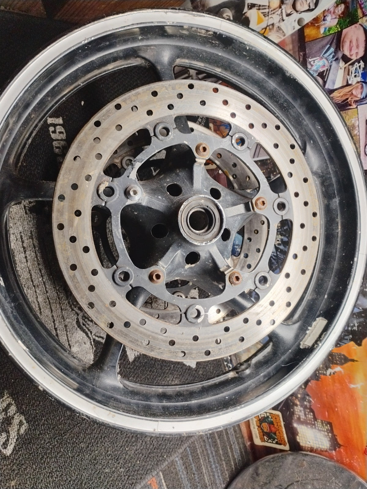 2014 Yamaha YZF-R6 Front Wheel Rim OEM Dual Disc