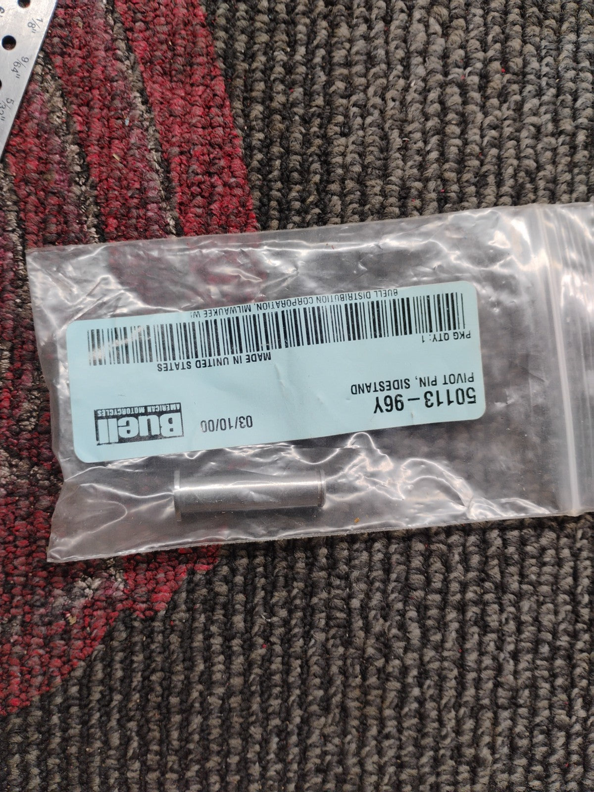 NEW HARLEY DAVIDSON / BUELL SIDESTAND KICKSTAND PIVOT PIN 50113-96Y > FAST SHIP