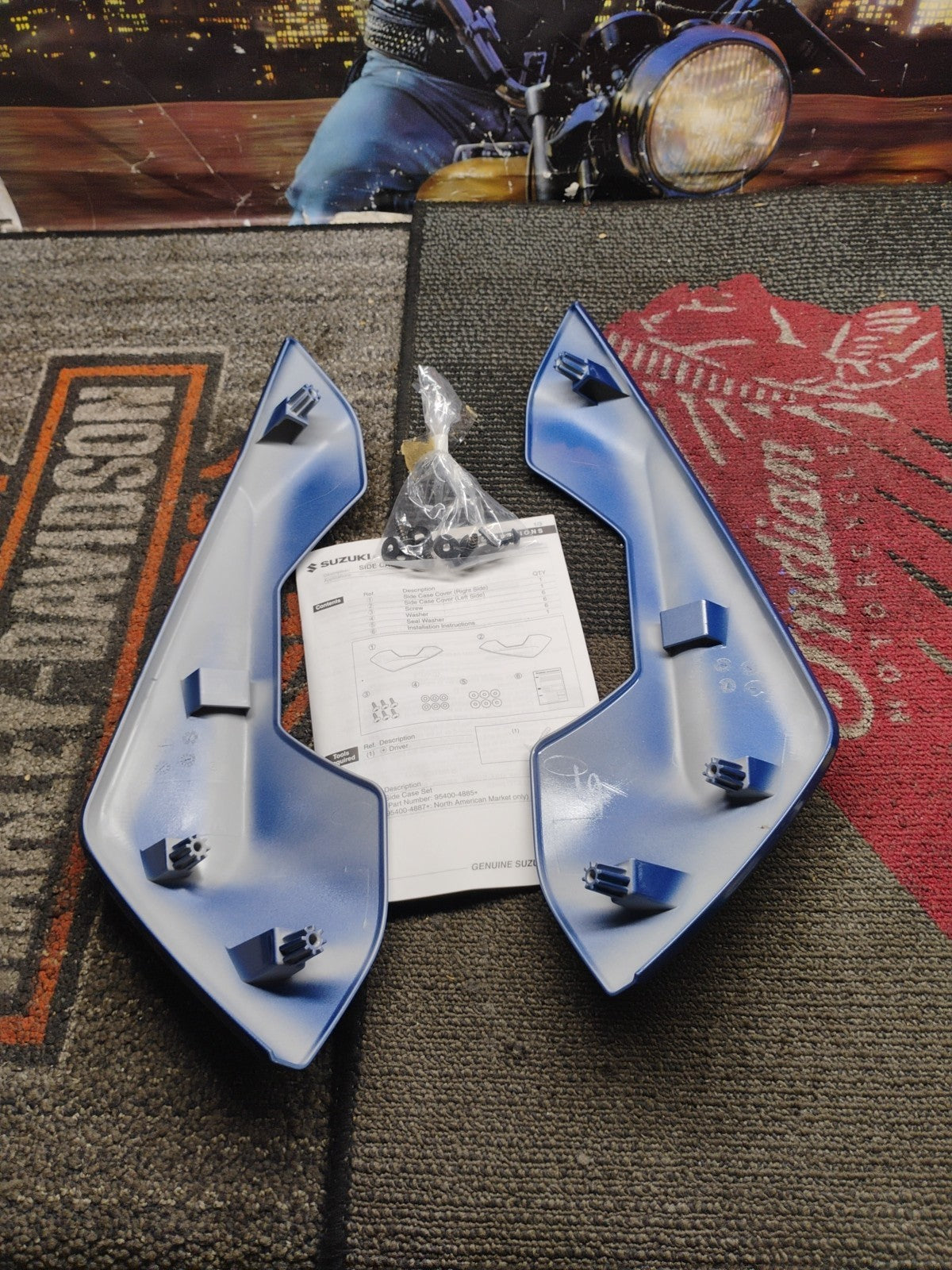 Suzuki Side Case Garnish 95400-4882*/4883/4884*