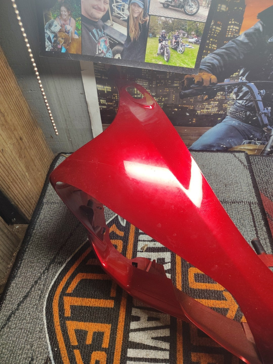 07-08 YAMAHA YZF R1 OEM FRONT UPPER NOSE FAIRING COWL SHROUD