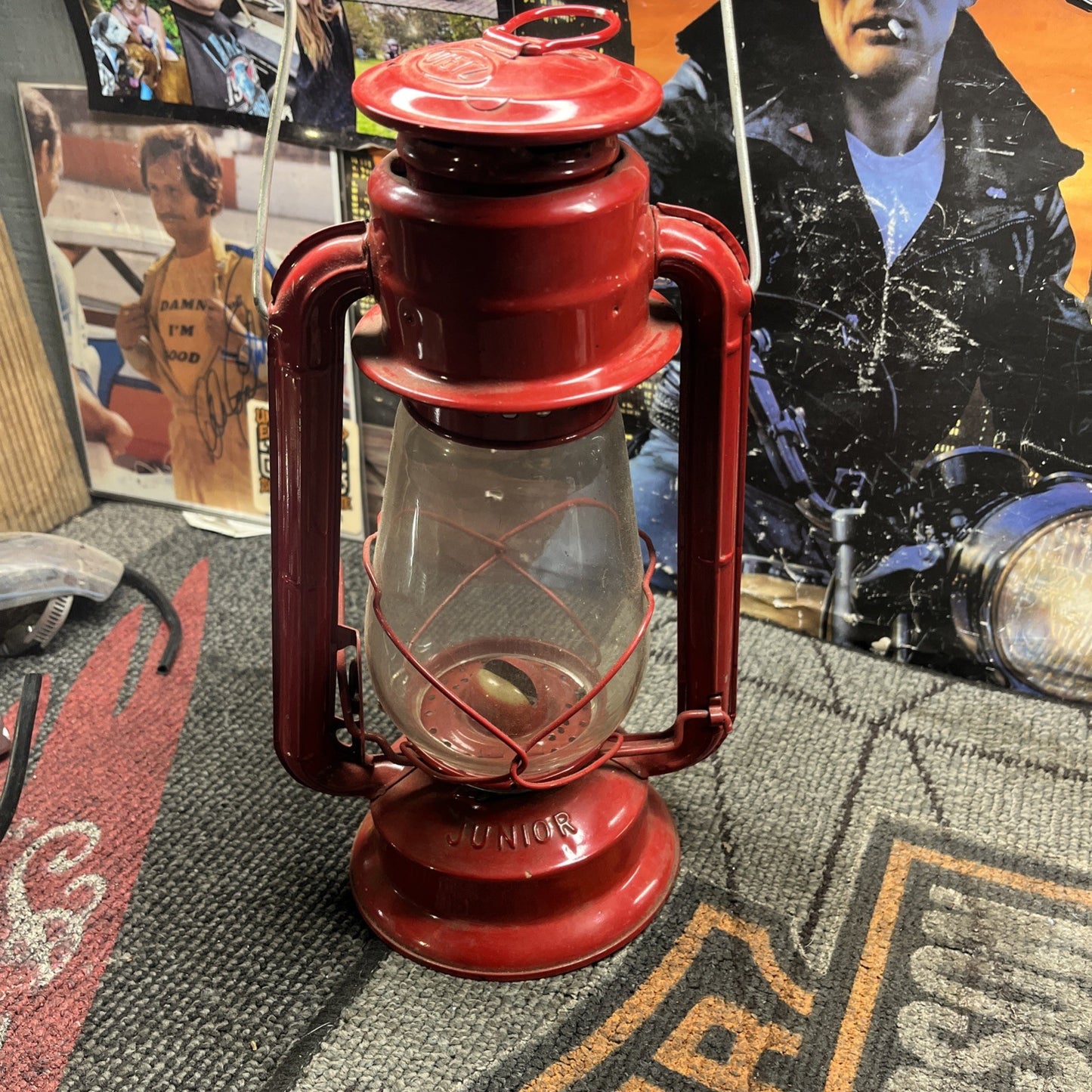Vintage Dietz No. 20 Junior Red Kerosene Lantern