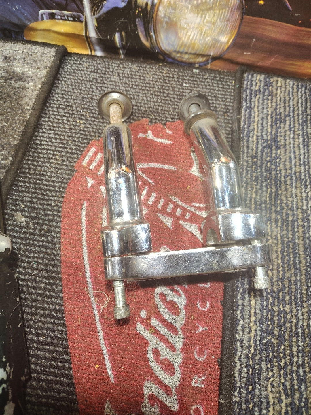 Harley Davidson 5”in With Pull Back Shovelhead Risers Used Oem