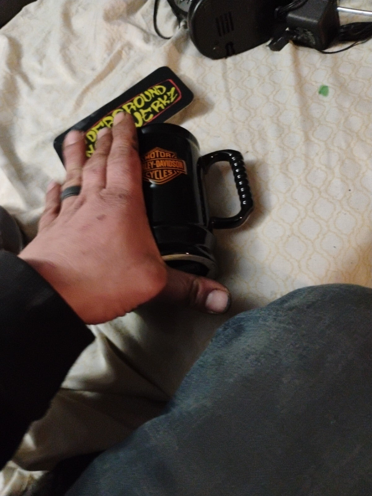 Small Harley Davidson Mug Black With Logo