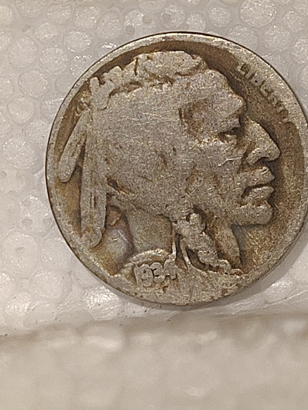 1934 D Buffalo Nickel Dripping Luster++ Gorgeous Rainbow Toning!