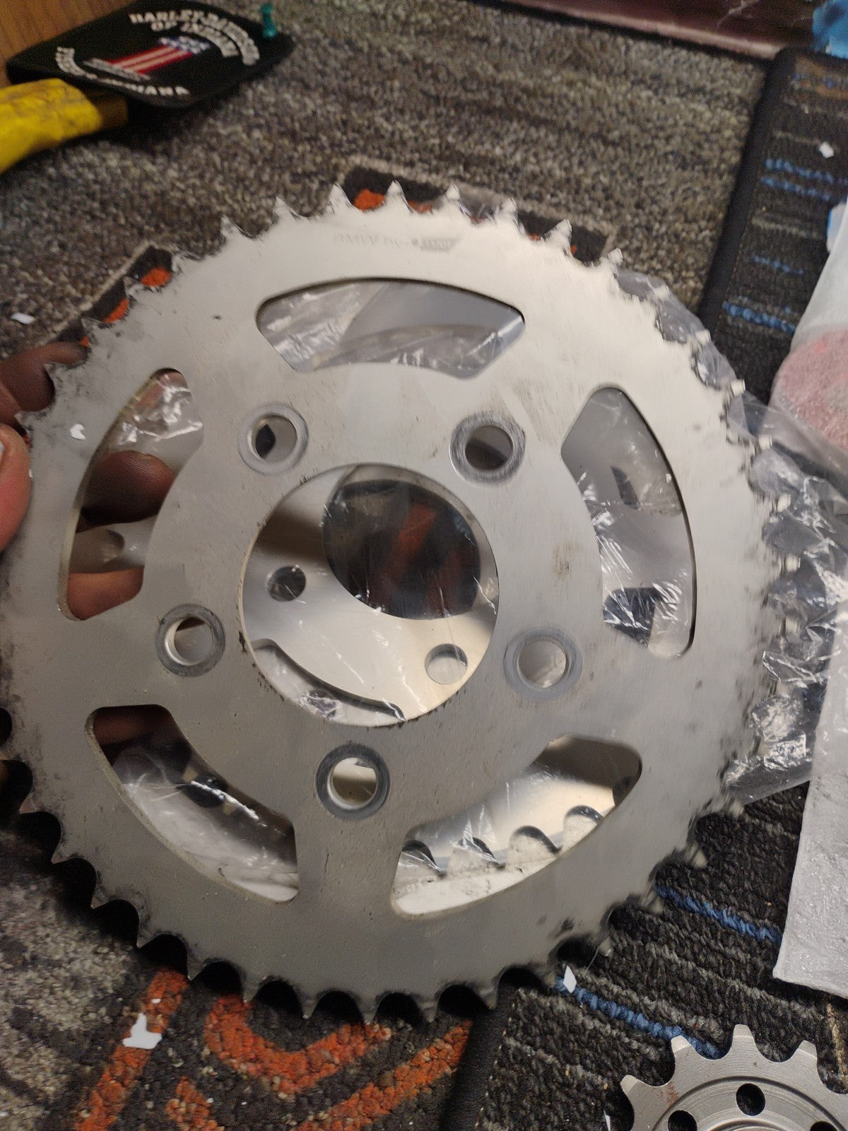 01 BMW Hp4 Racing Motorcycle Sprocket Set 71 11 8 405 217 OEM 1 Set