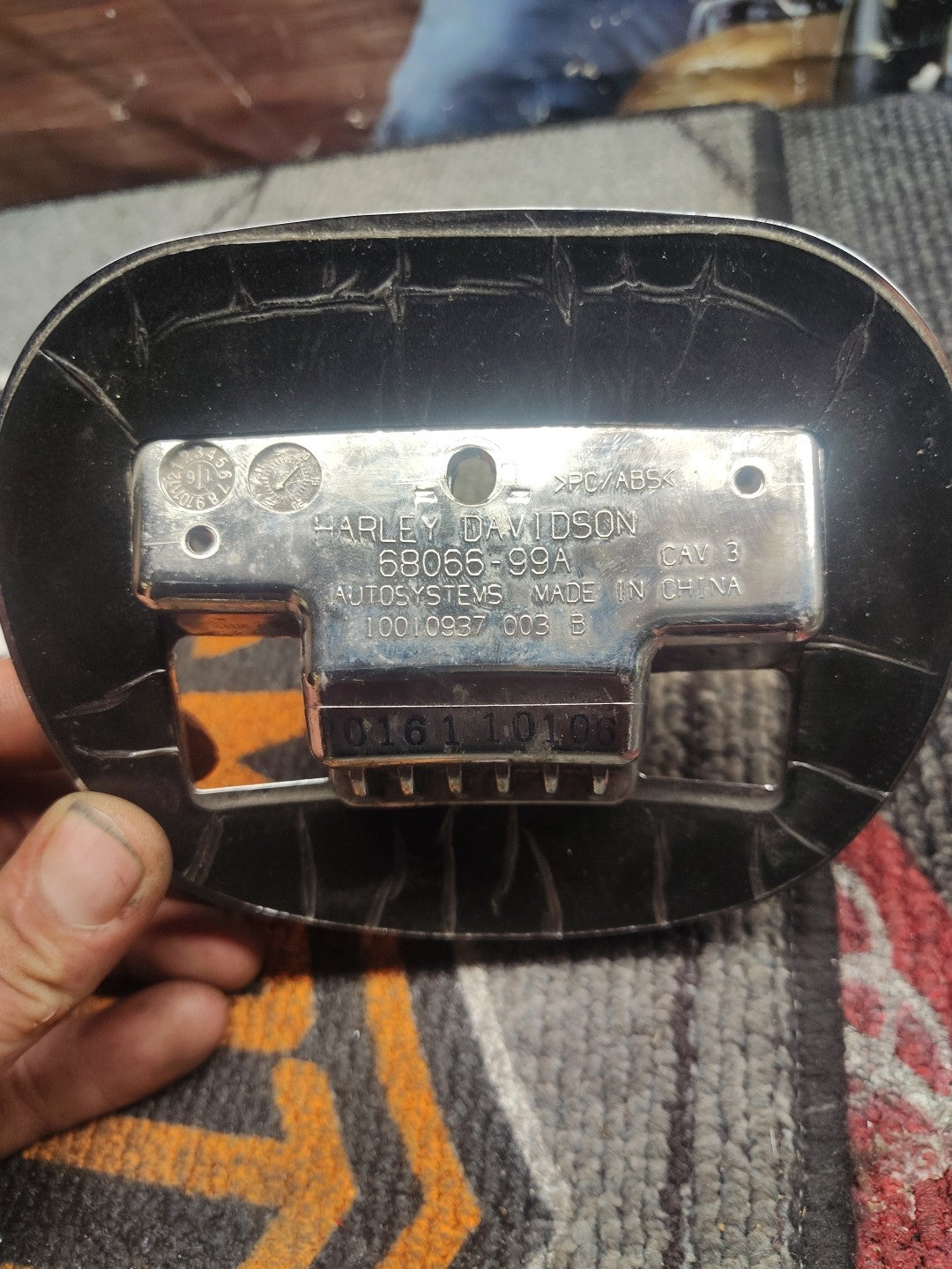 Genuine Harley-Davidson Rear Taillight BASE Assembly Chrome 68066-99A