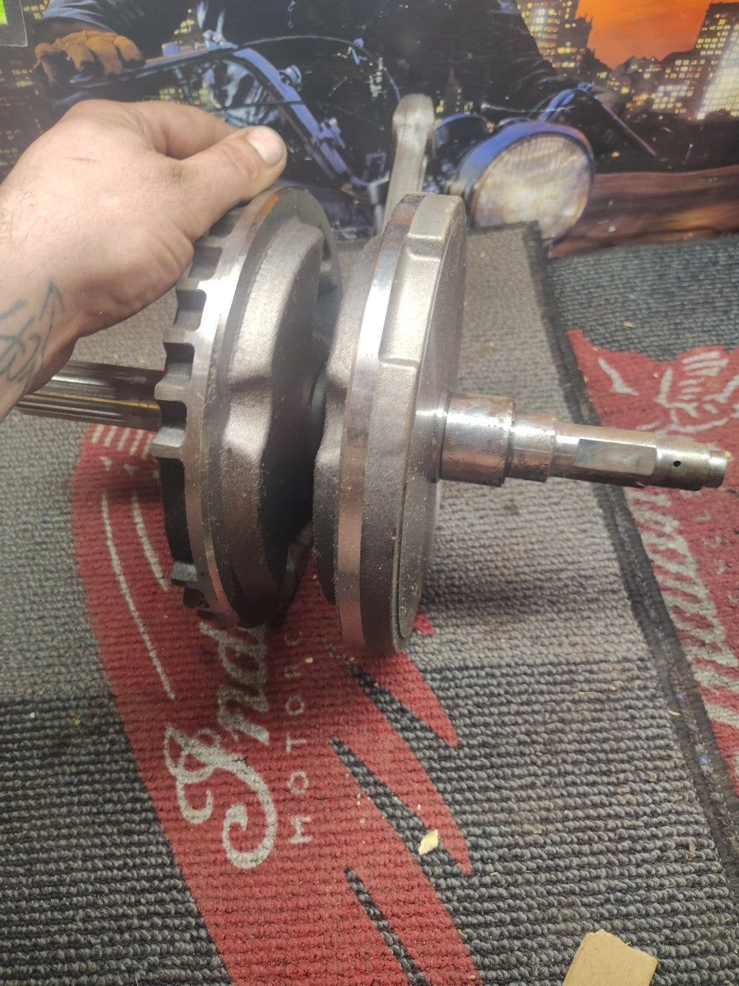 GENUINE HARLEY DAVIDSON TWIN CAM CRANKSHAFT FLYWHEEL & RODS 96" 2395407