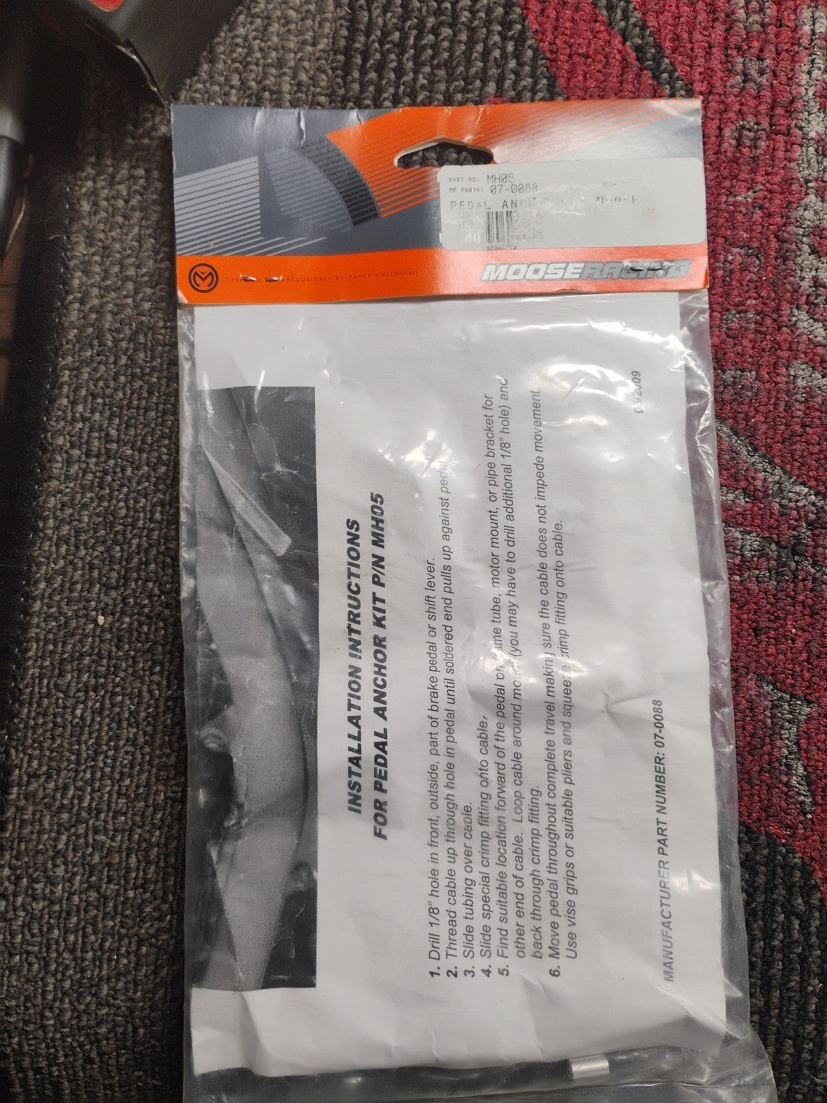 Moose Racing Pedal Anchors MH05 07-0088