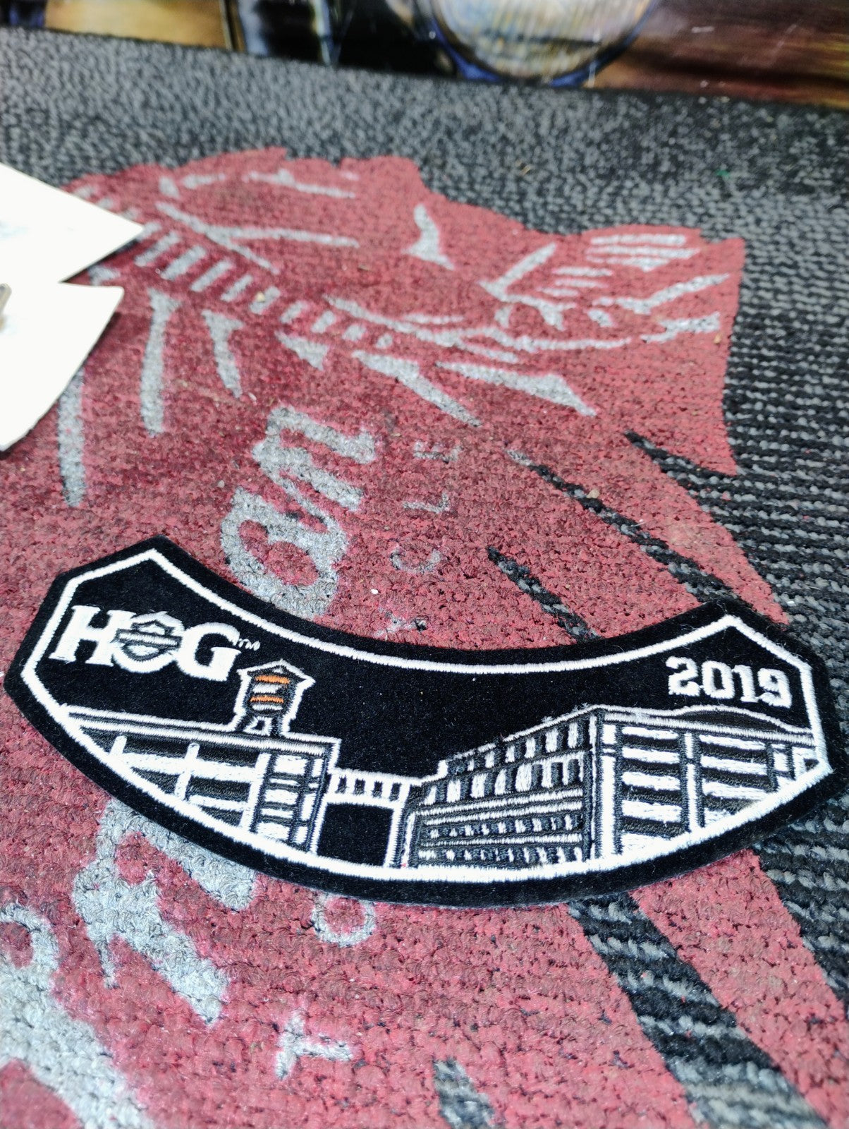 NEW 2019 HOG Harley Davidson Owners Group Patch Badge Jacket Wings Rocker Black