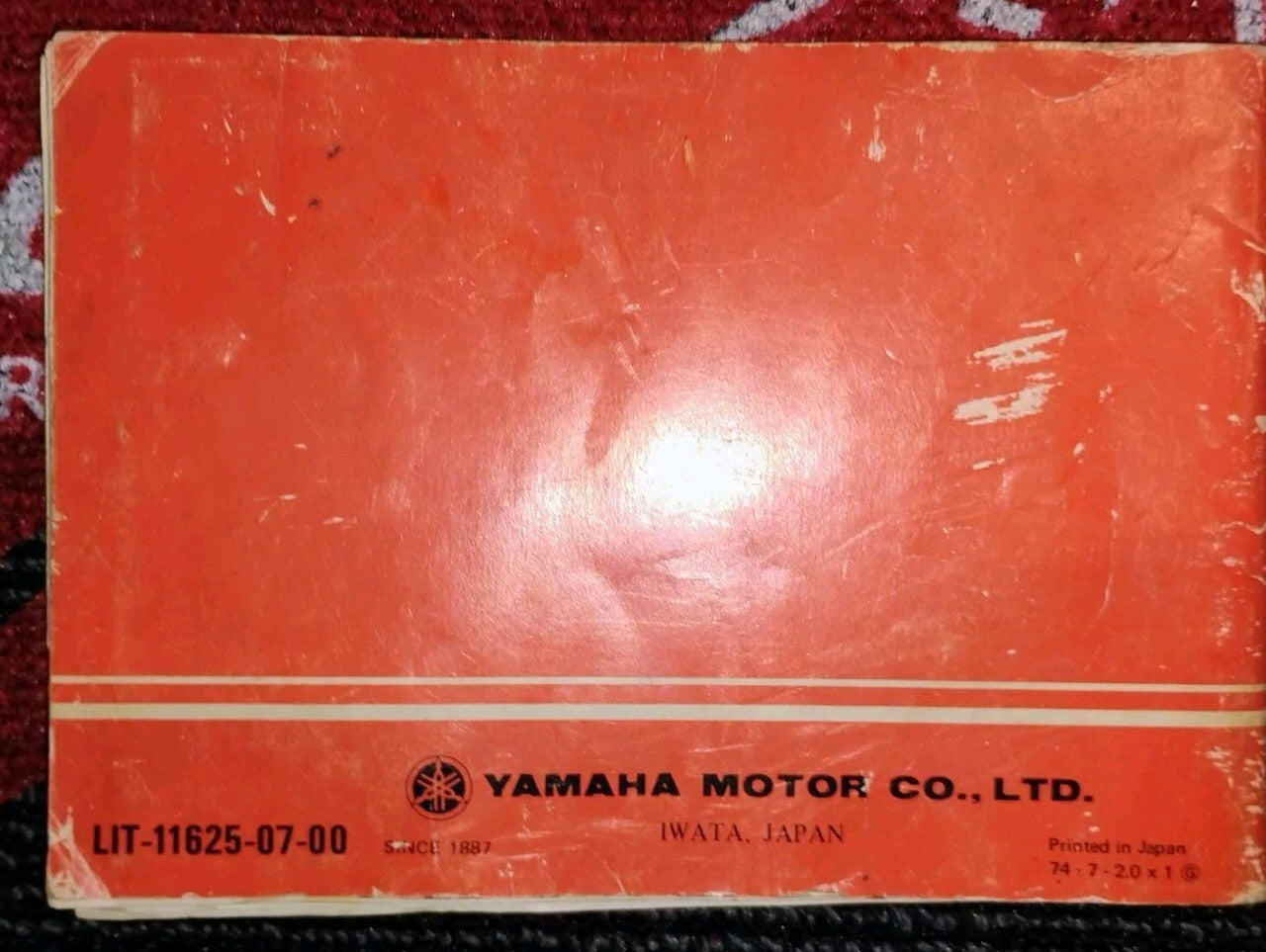 1974 YAMAHA Supplementary Service Manual RD125B Owners Manual & Tool Set