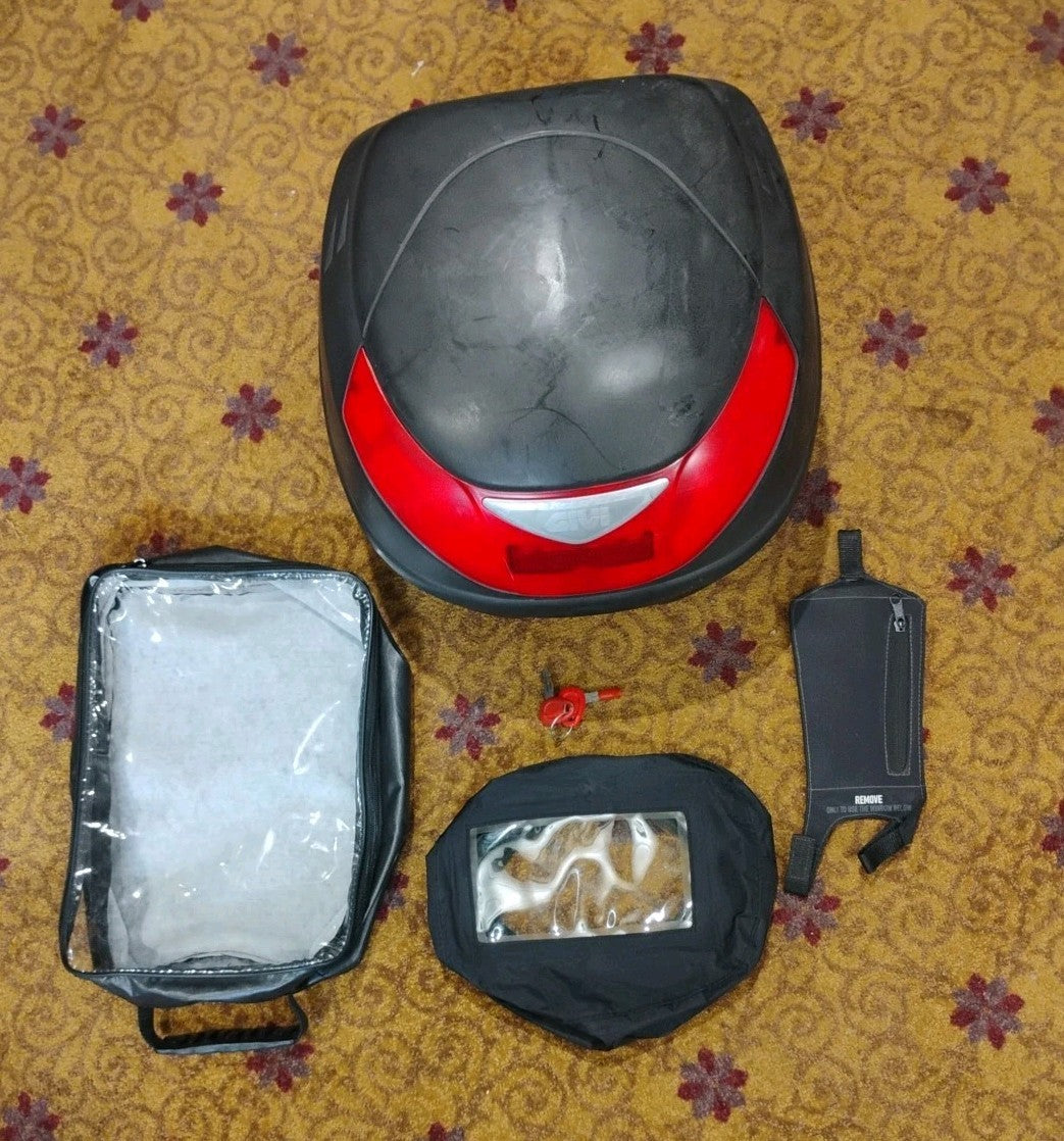 GIVI MICRO2 Monolock TOP BOX With Keys& Accessories