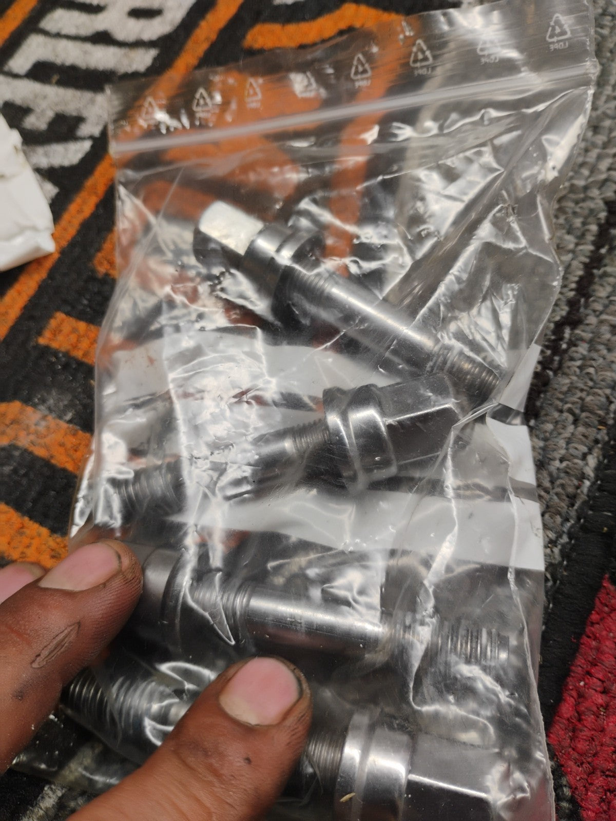 TRIUMPH ROCKET 3, R & GT, DIFF MOUNTING BOLTS, STAINLESS STEEL