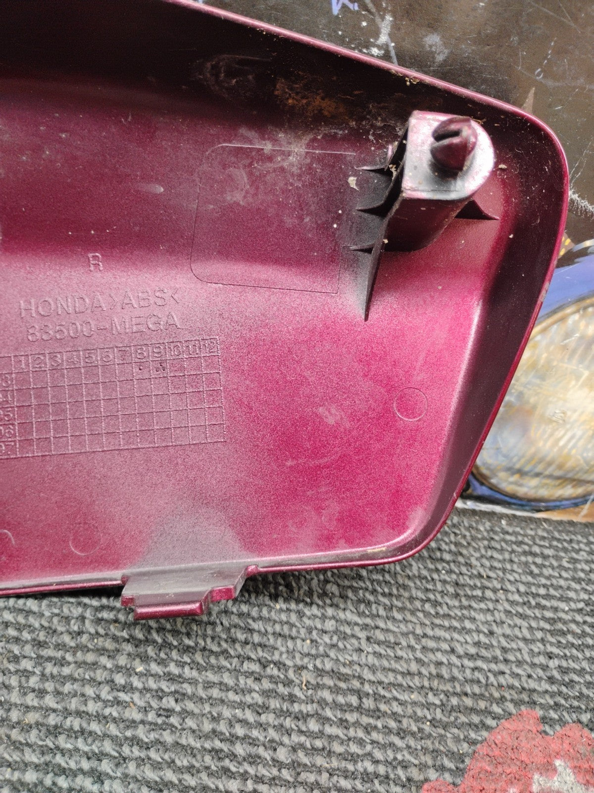 Red Right Side Cover H174 for Honda VT750 Shadow