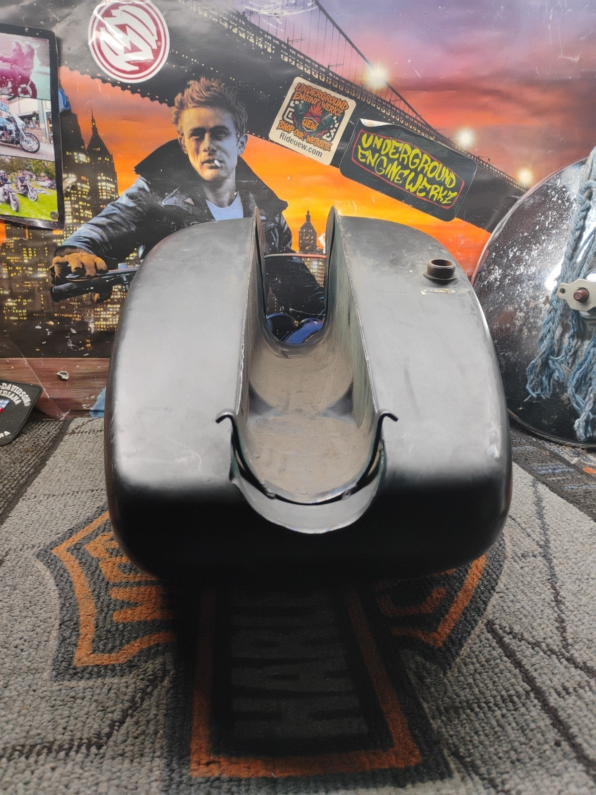 VINTAGE 1970s HARLEY DAVIDSON FUEL TANK