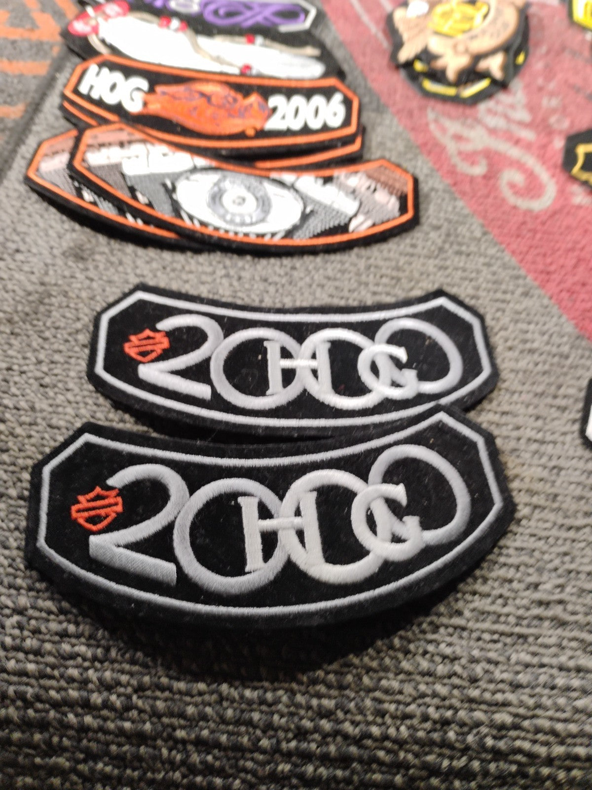 Harley-Davidson Owners H.O.G. Vest Patch Rocker HOG 2000 Annual Patch