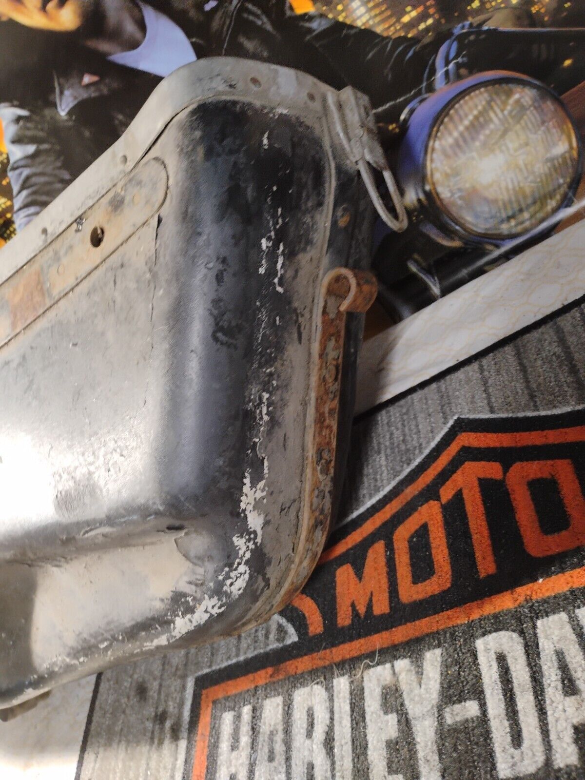 Genuine Harley 1957-1962 Big Twin Duo-Glide OEM Left Bubble Bag 90851-54Type1