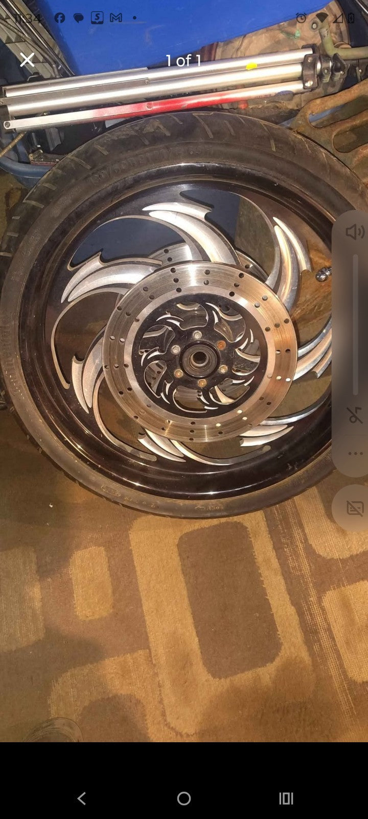 2017 RC components Indian Roadmaster 21-in front wheel ,tire and brake rotors