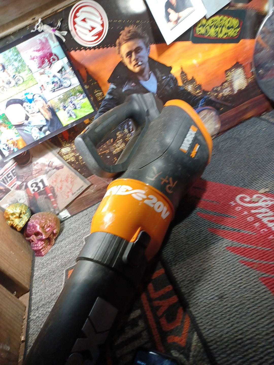 WORX WG546 20V Max Li-Ion Cordless Leaf Blower No Battery UNTESTED