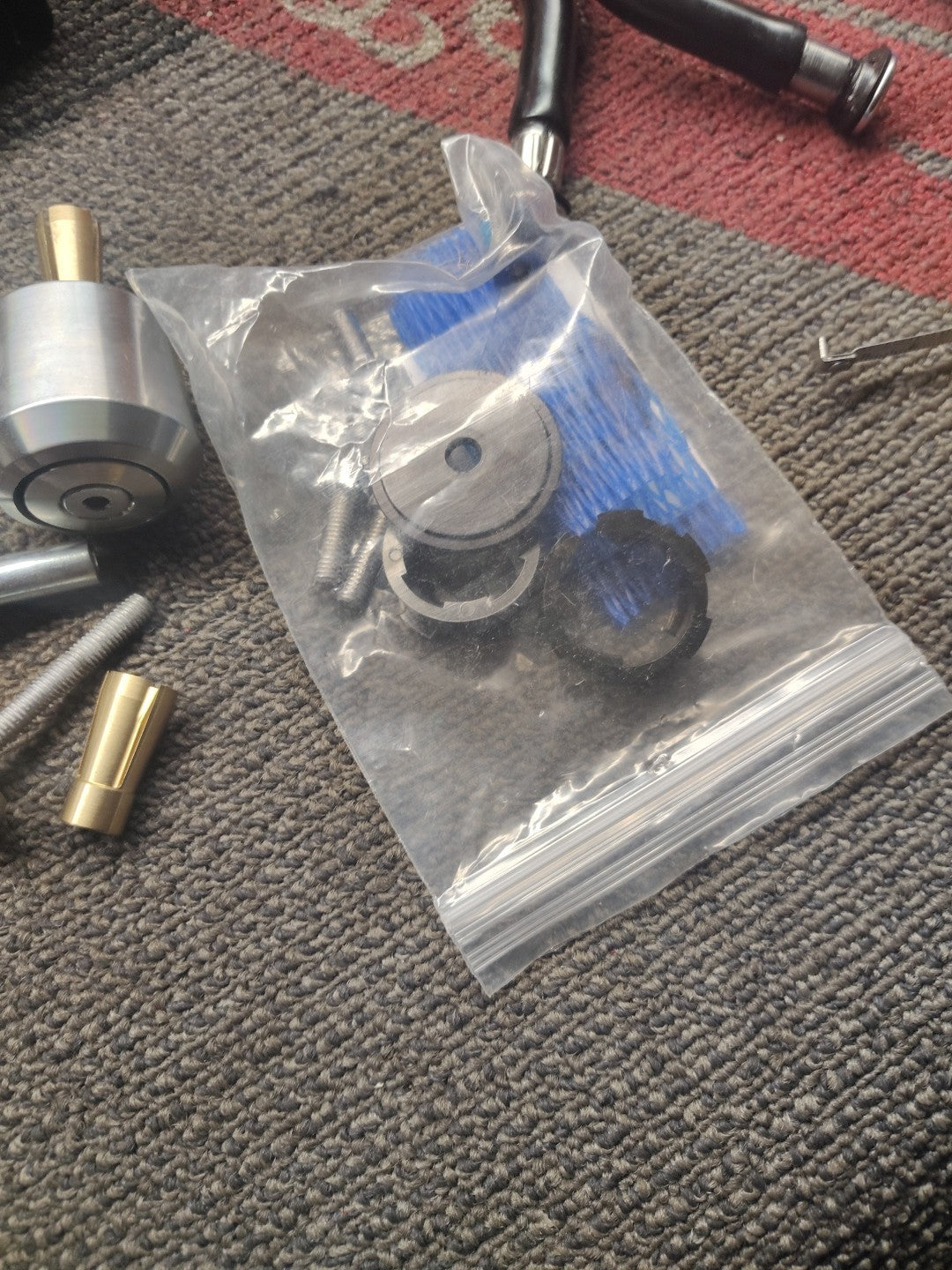 UBE-0922 Cafe Mirror Mount Oberon large universal bar end weights bar - Silver)