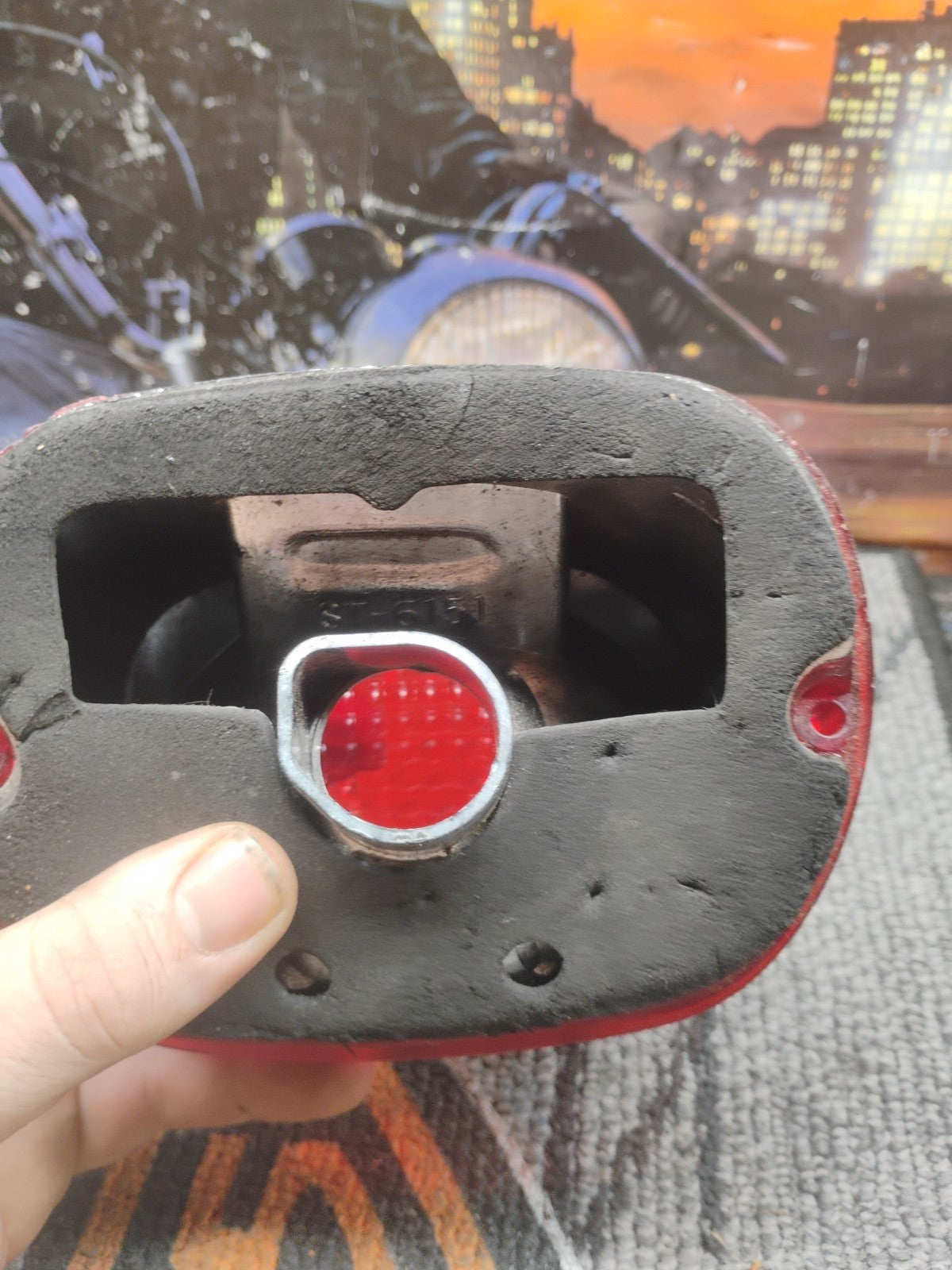 Drag Specialties - 12-0402C - Laydown Taillight Lens - Red