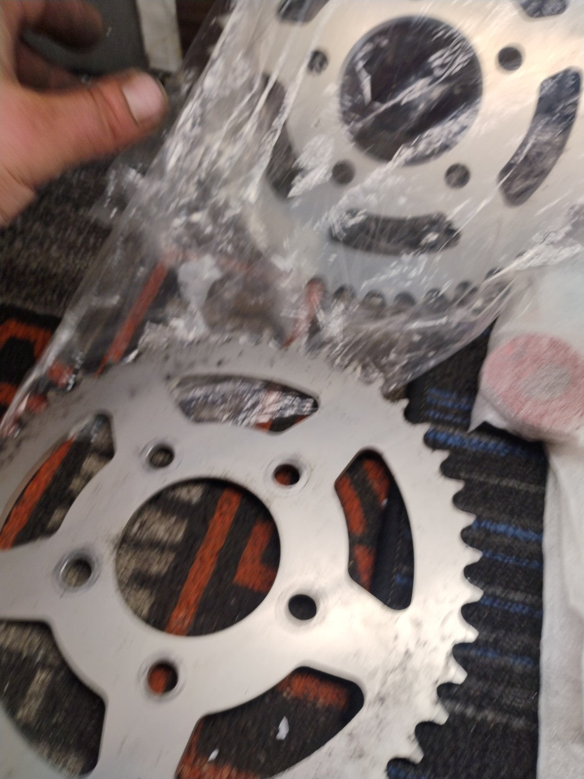 01 BMW Hp4 Racing Motorcycle Sprocket Set 71 11 8 405 217 OEM 1 Set