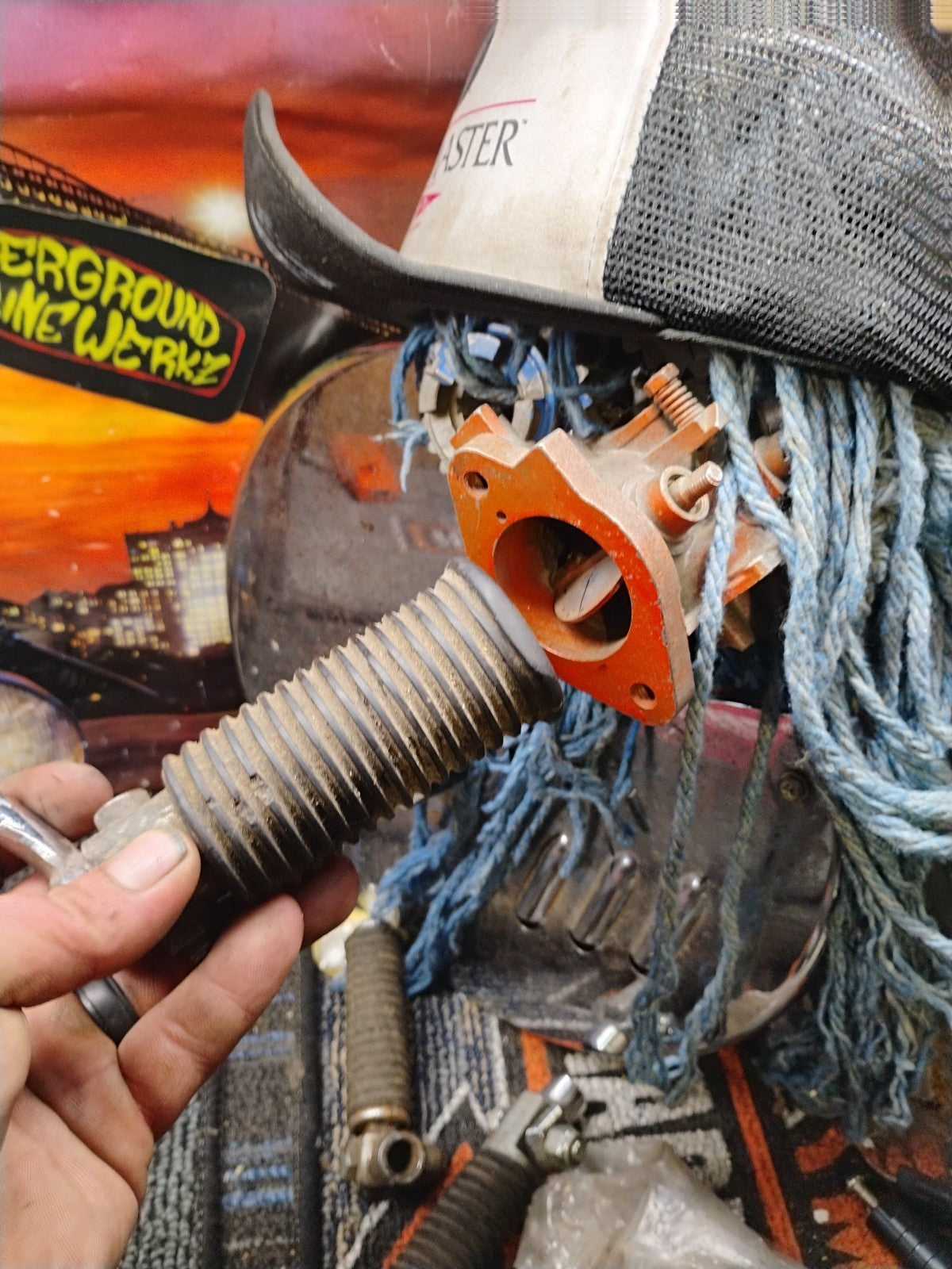 crusty harley OEM Knucklehead Panhead Shovelhead Buddy Passenger Peg W Mount Bra