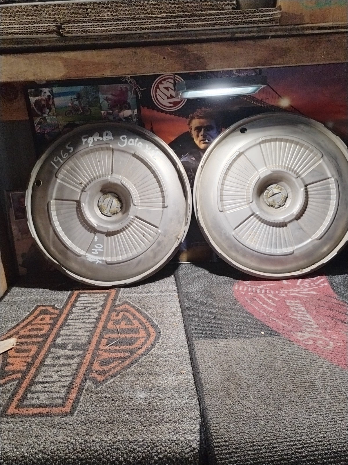 (2) 15" Hubcaps Wheelcovers for 1965 Ford Galaxie