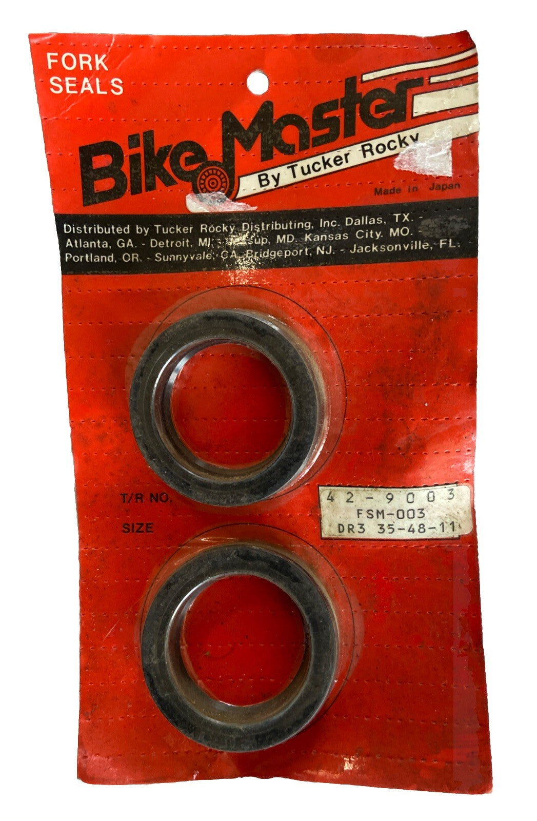 BikeMaster By Tucker Rocky Fork Seals 42-9003 FSM-003 DR3 35-48-11