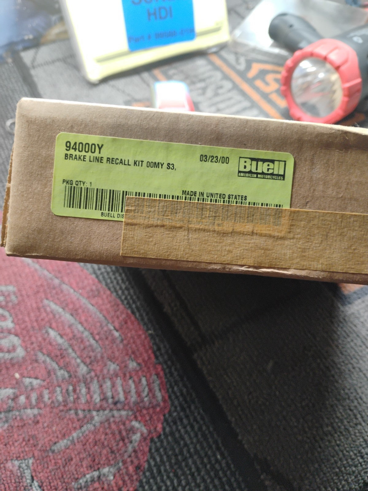 Harley-Davidson NOS Buell Recall Rear Brake Line Code 0812 OEM P/N 93920Y NEW