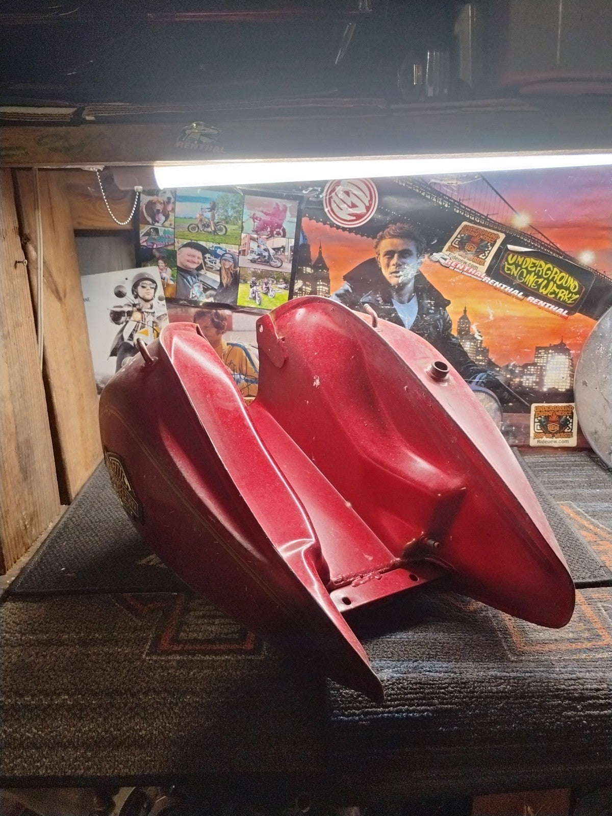 OEM Harley-Davidson FLHTC Electra Glide Touring Fuel Gas Tank Candy Red 82-85