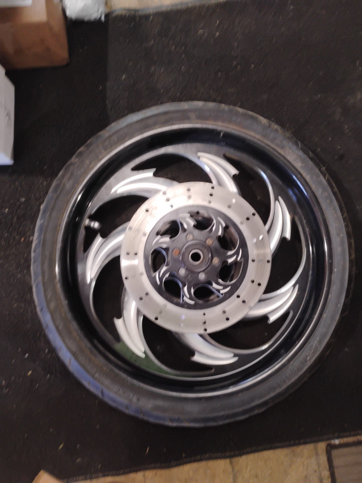 17 Indian RC Comp Savage Front Wheel Tire Rotors 21350-9978-85E 130/60 21