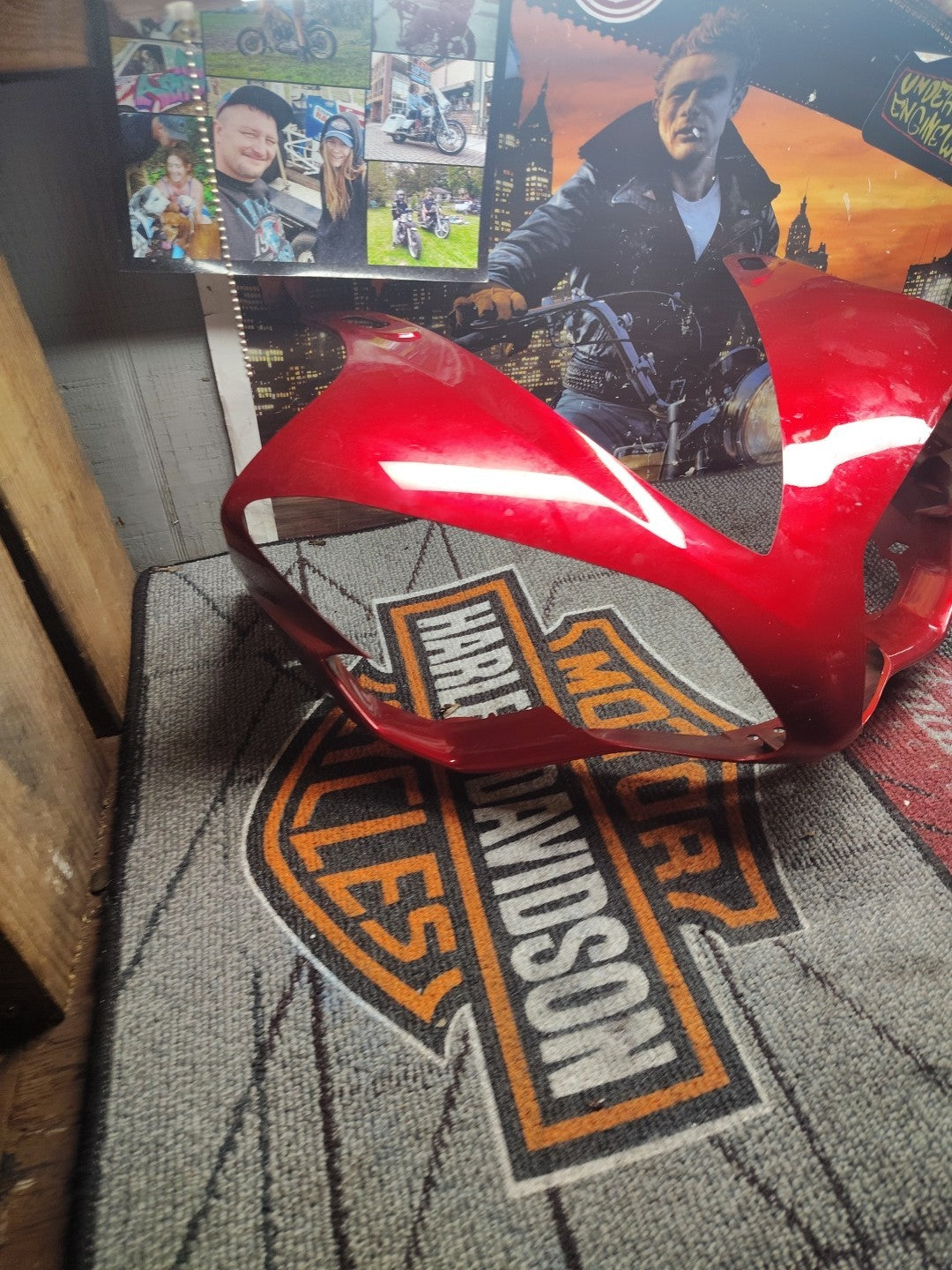07-08 YAMAHA YZF R1 OEM FRONT UPPER NOSE FAIRING COWL SHROUD