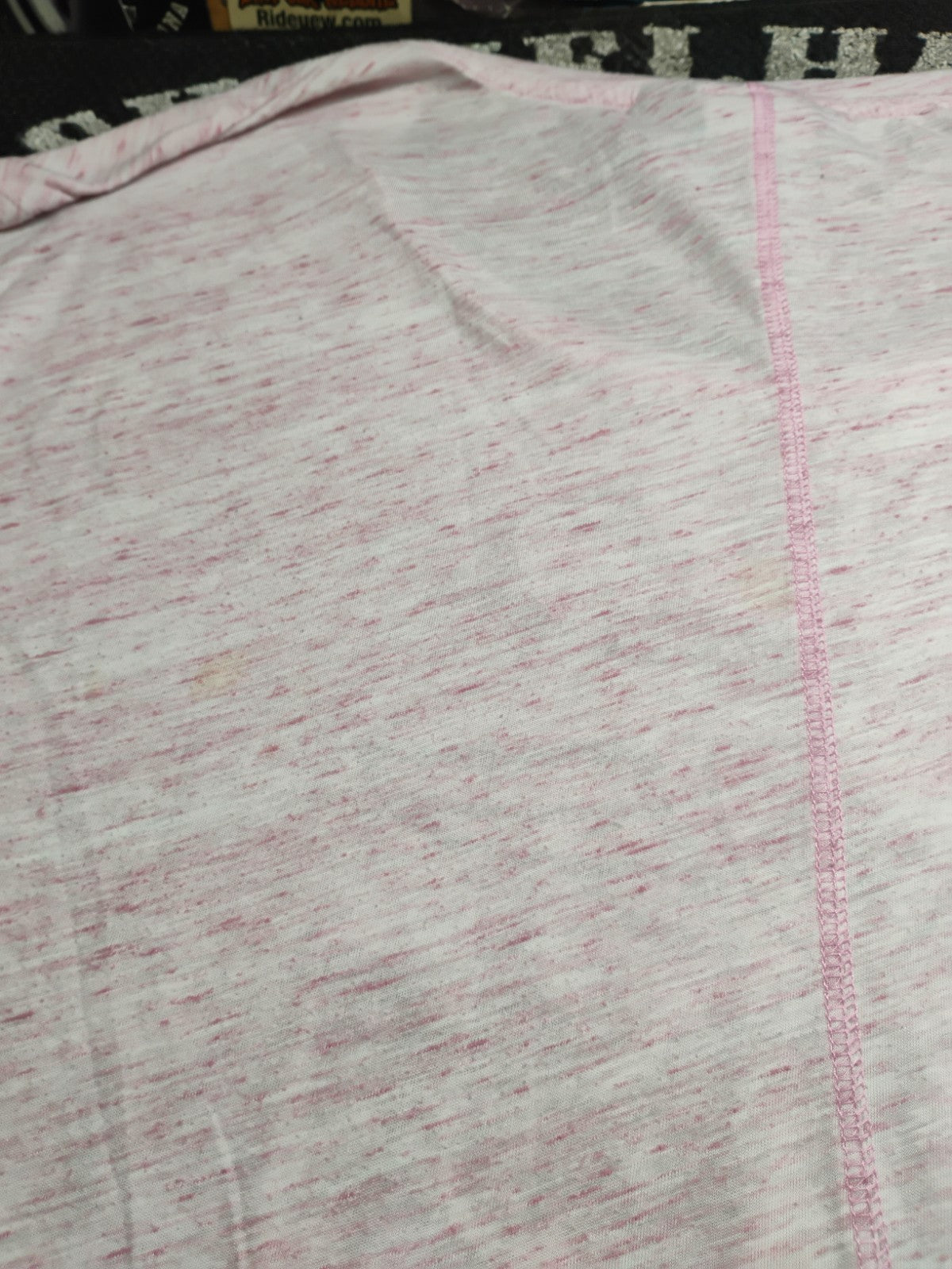 Harley-Davidson Women's Medium Pink Marled Dolman Sleeve T-Shirt Graphic Tee