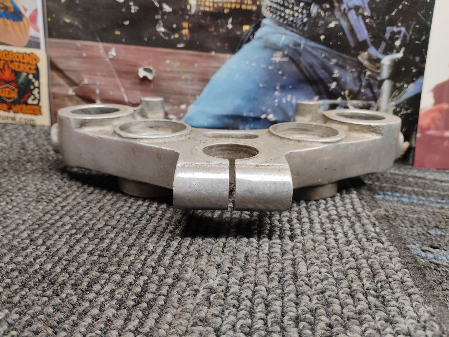 HARLEY SPORTSTER SHOVELHEAD IRONHEAD TRIPLE TREE TOP FORK CLAMP FL XL 73-87 35MM