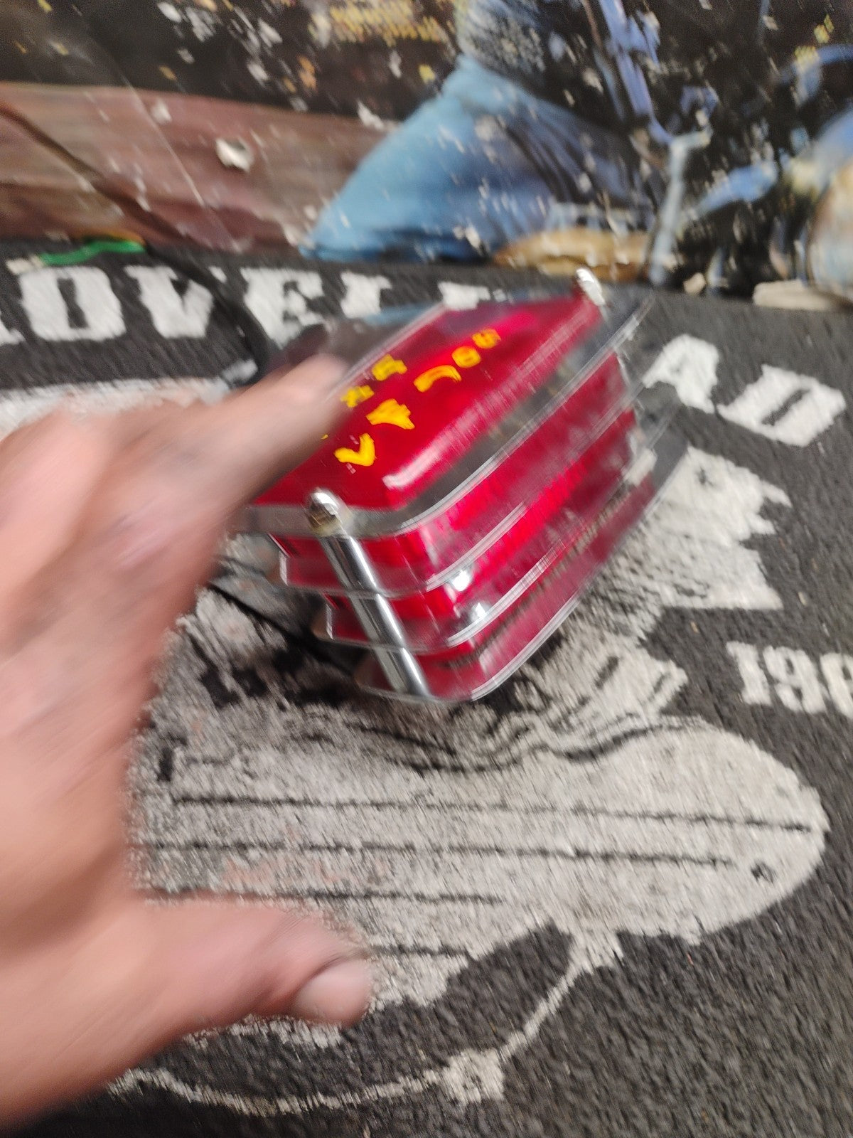 1983 HONDA MAGNA V45 VF750C TAIL LIGHT ASSEMBLY CHROME COVER OEM REAR
