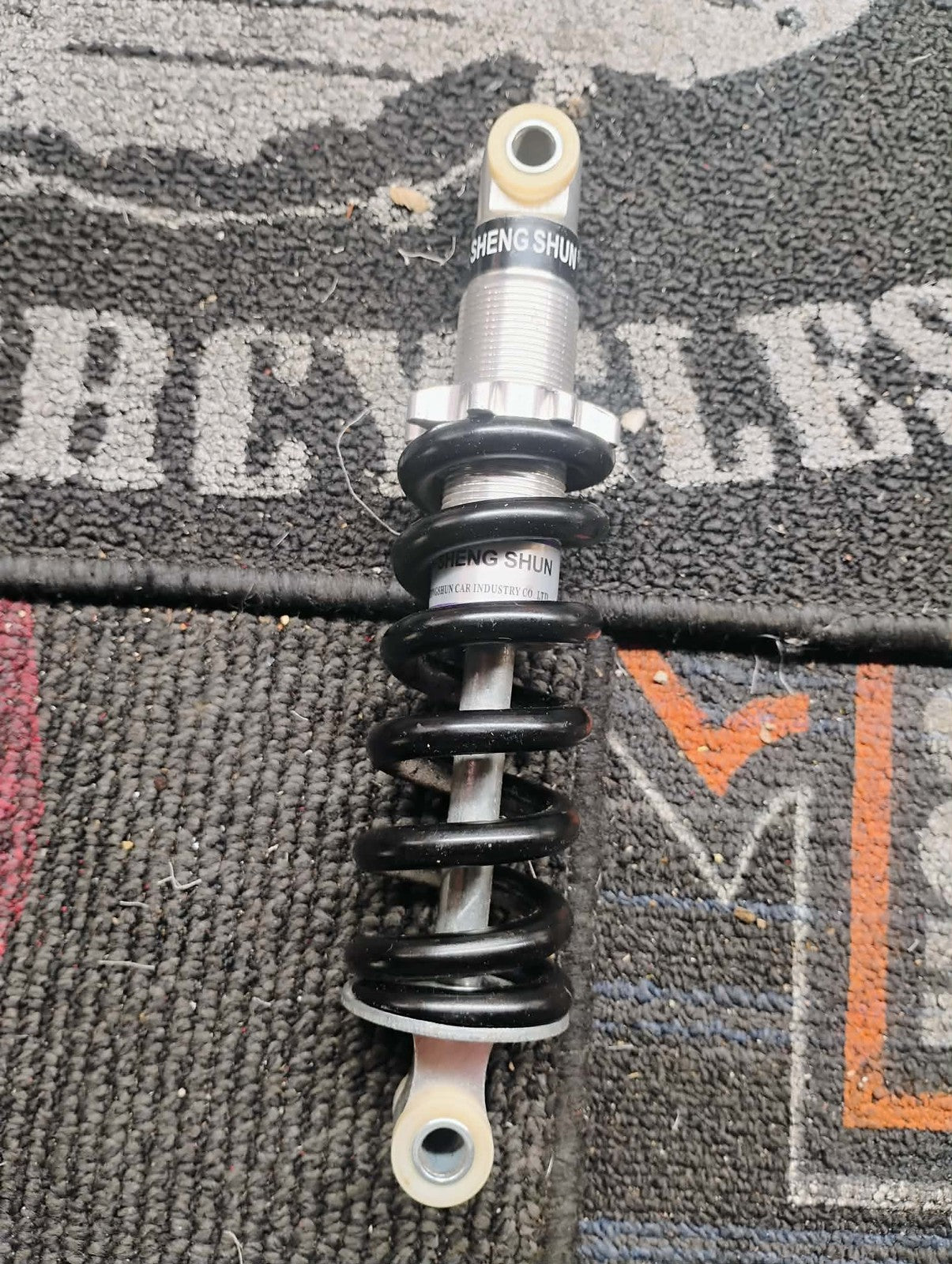 Sheng Shun Motorcycle Suspension Shock Absorber Spring 1200LB IN Black Silver