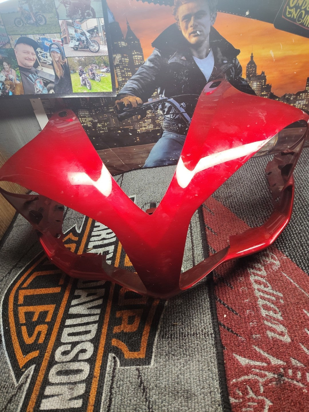 07-08 YAMAHA YZF R1 OEM FRONT UPPER NOSE FAIRING COWL SHROUD