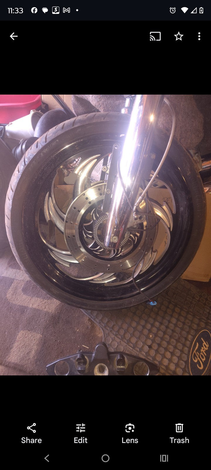 2017 RC components Indian Roadmaster 21-in front wheel ,tire and brake rotors