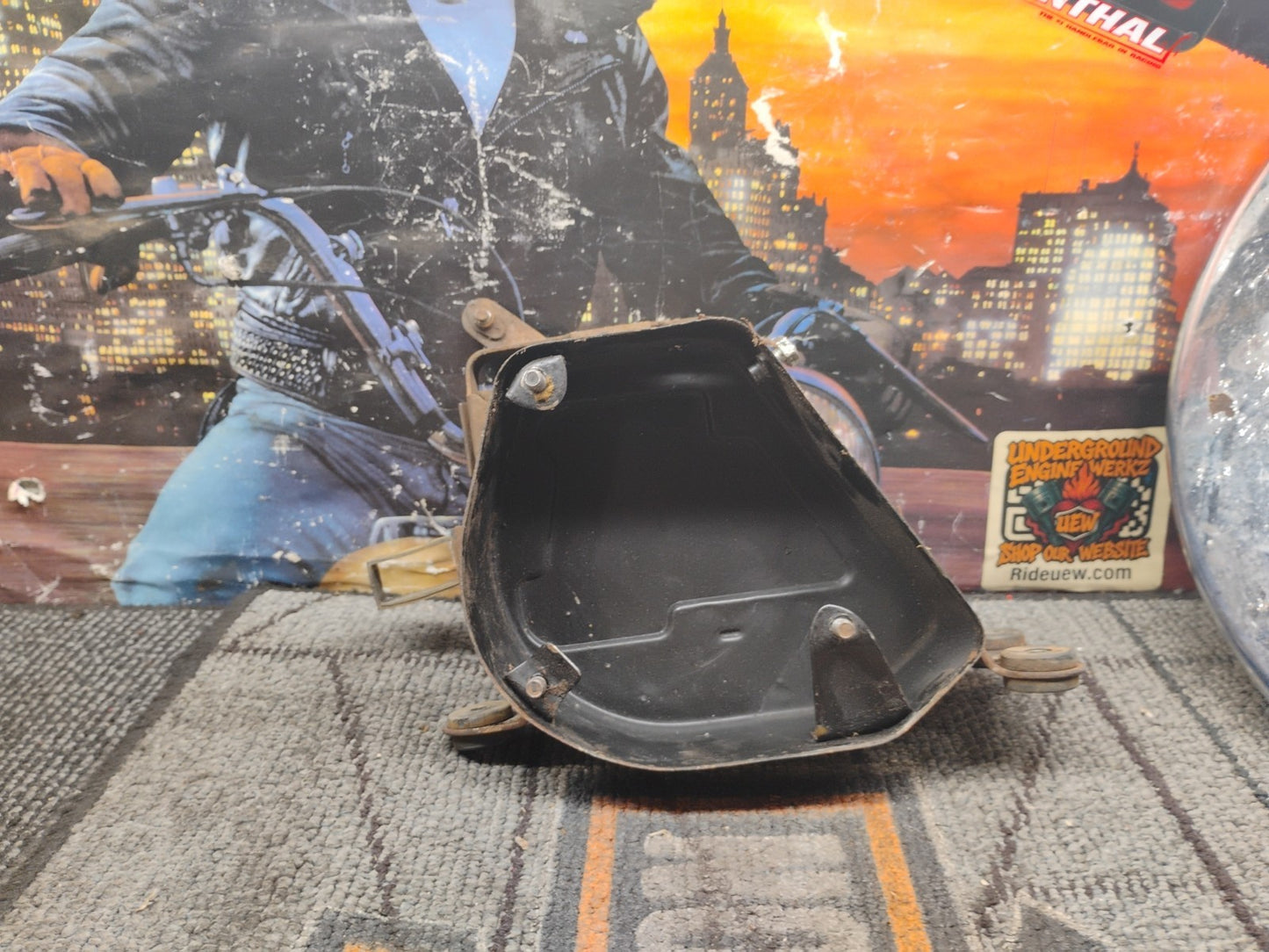 1974 CB 125S Airbox Air Filter Canister Battery Holder