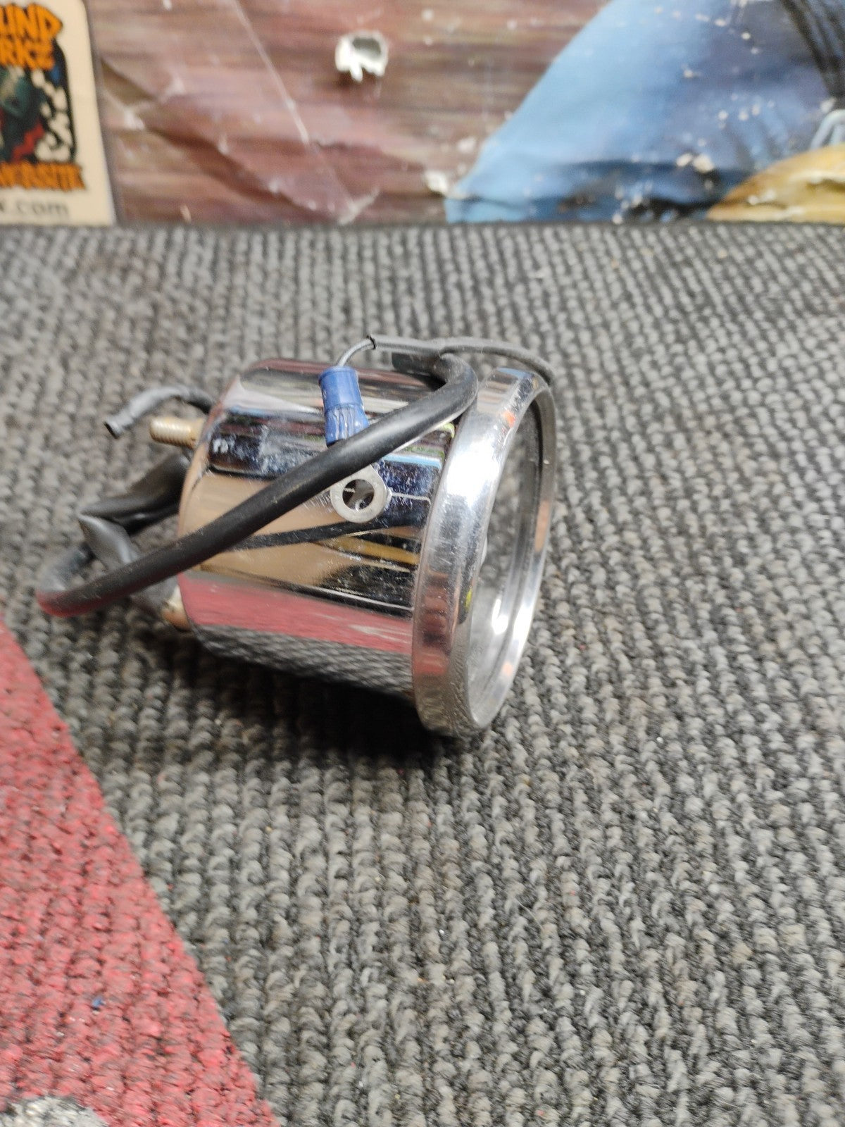 vintage Harley 2 1/2" MINI TACHOMETER XLH FX SUPER glide wide 8000 RPM SPORTY XR