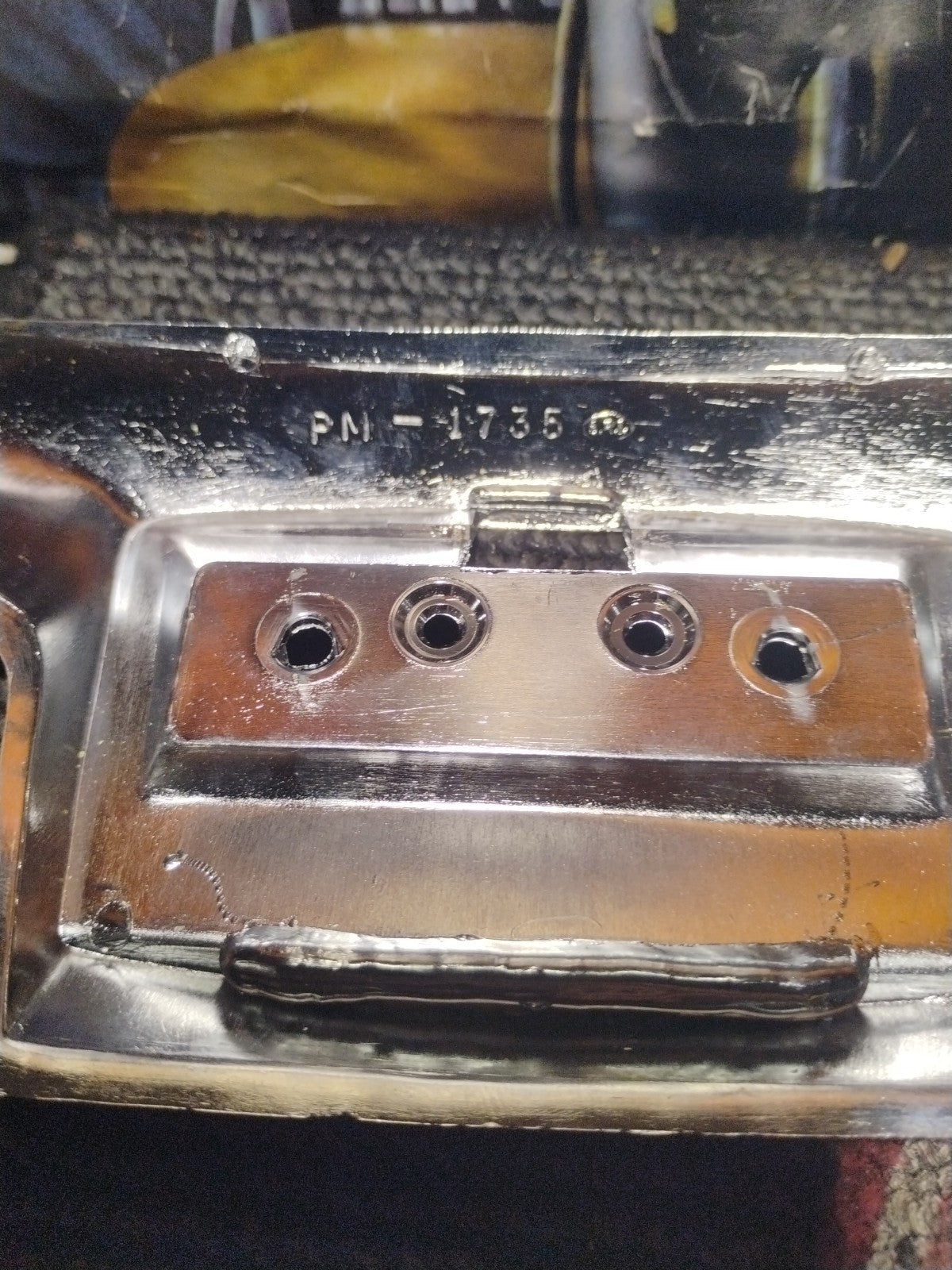 Harley Front Fender Chrome Trim Cover Light Lamp No Lens 1735-012 (#3)