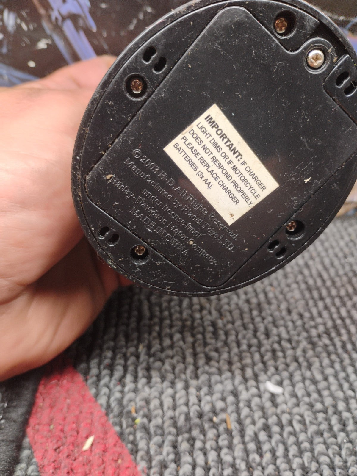 "Harley-Davidson" Radio Control Motorcycle Docking Charger VRSCA V-ROD 49MHZ