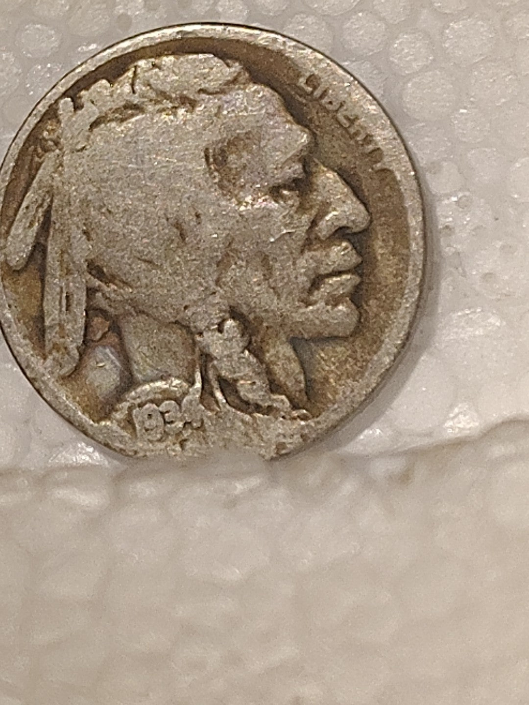 1934 D Buffalo Nickel Dripping Luster++ Gorgeous Rainbow Toning!