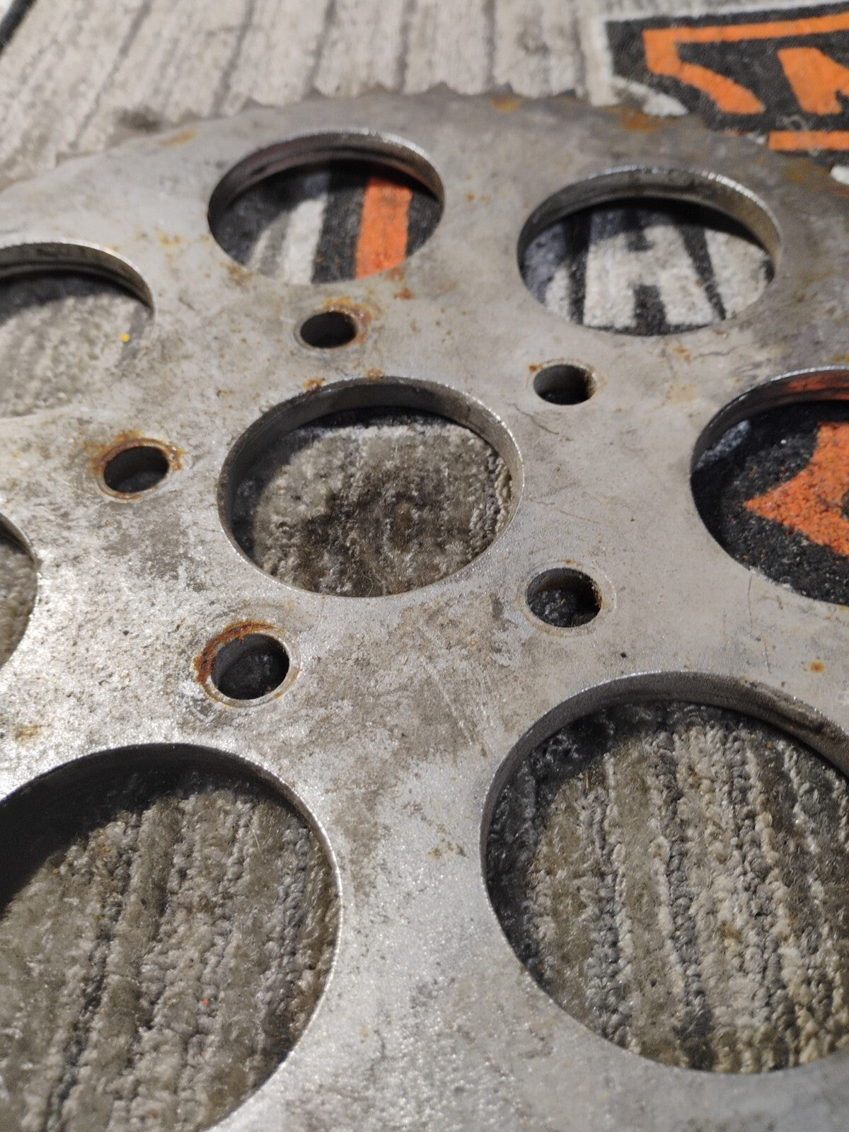 1979 Harley Davidson Shovelhead rear 51T rear drive sprocket chrome dished